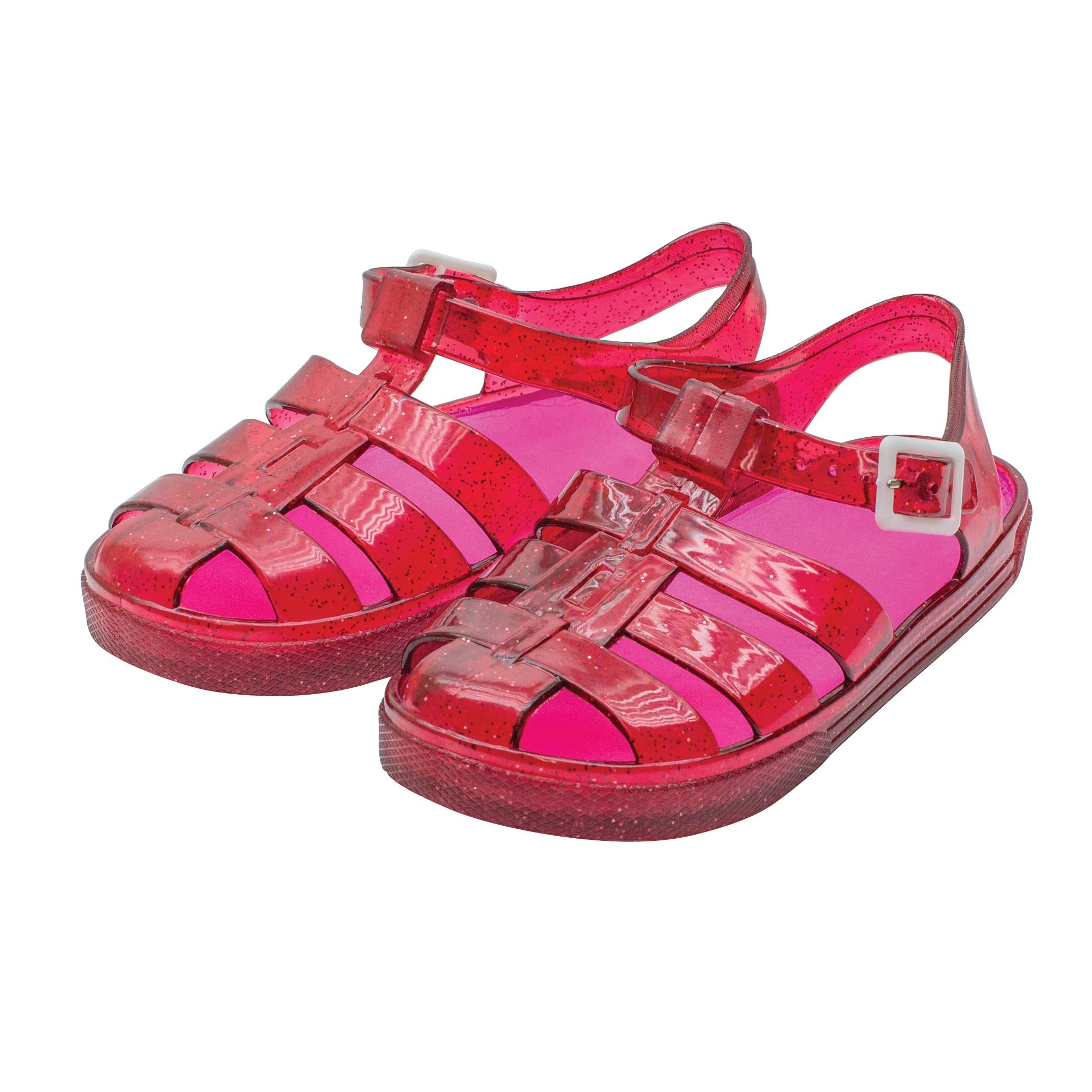 Gladiator Girl Jellies Sandal - 4 Pink By Delsol For Kids - 1 Pair Sandals