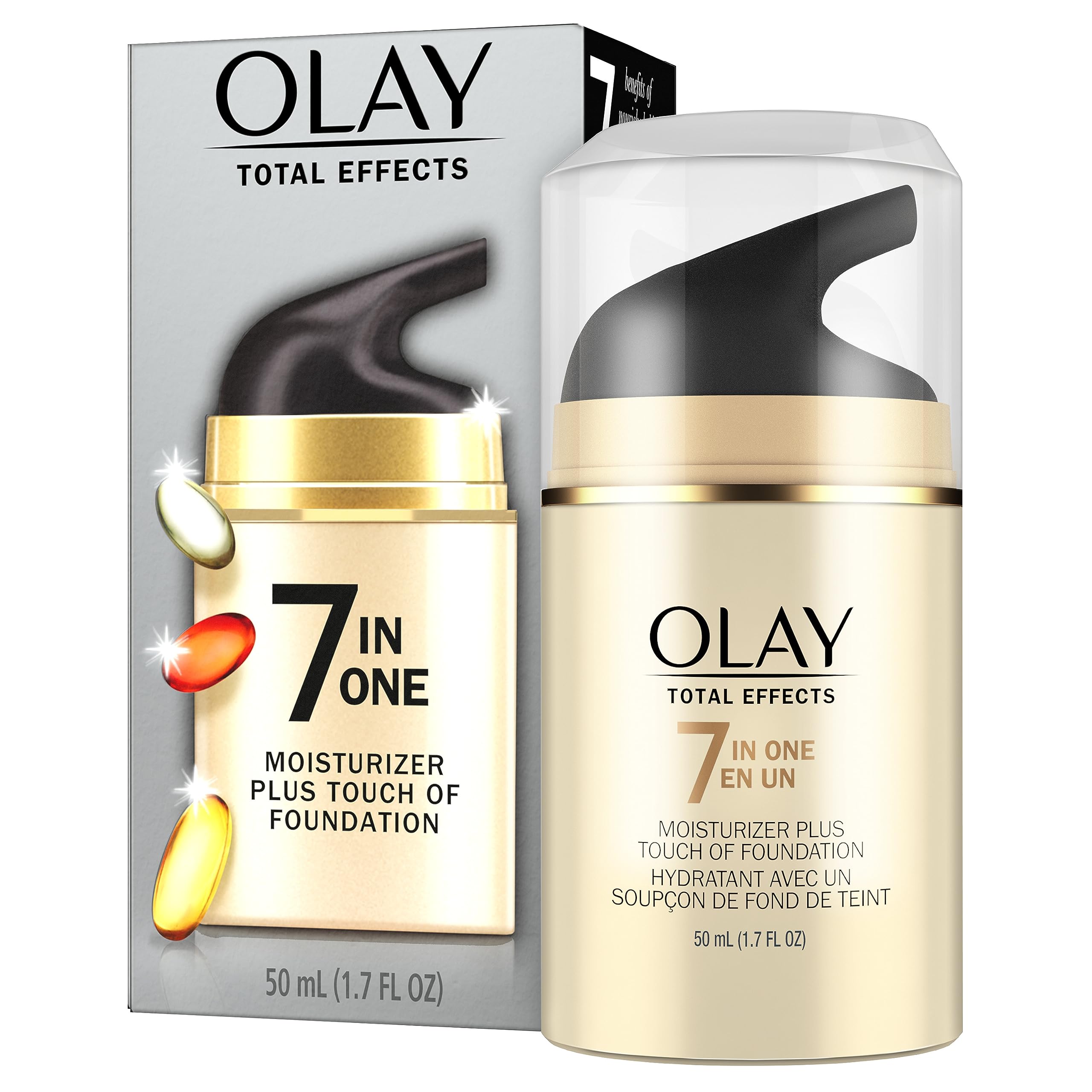 Olay Total Effects Face Moisturizer + Touch Of Foundation, 1.7 Fl Oz