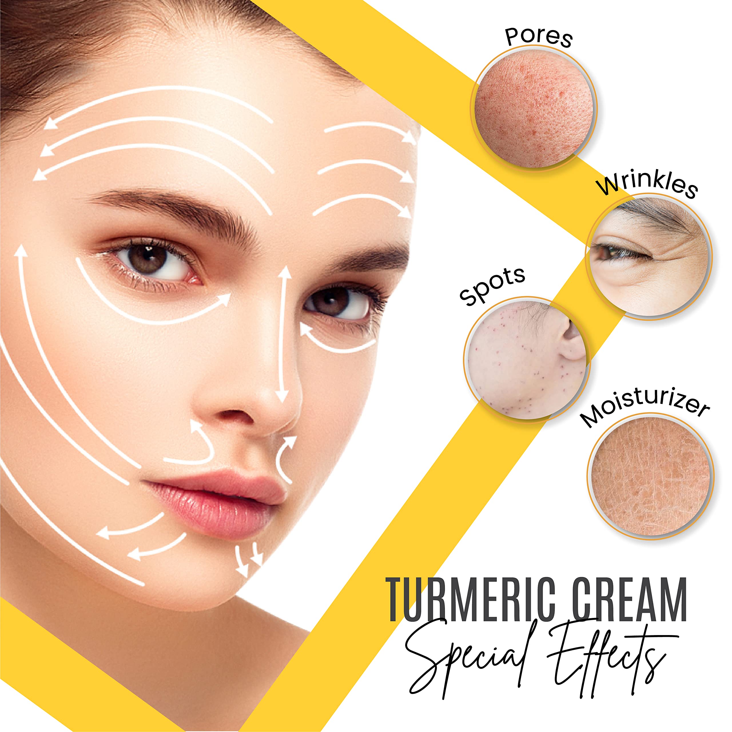 Dermaxgen Turmeric Face Cream + 30% Vitamin C Glow Boosting Moisturizer & Skin Repairing, Hydrating With Organic Ingredients Ant