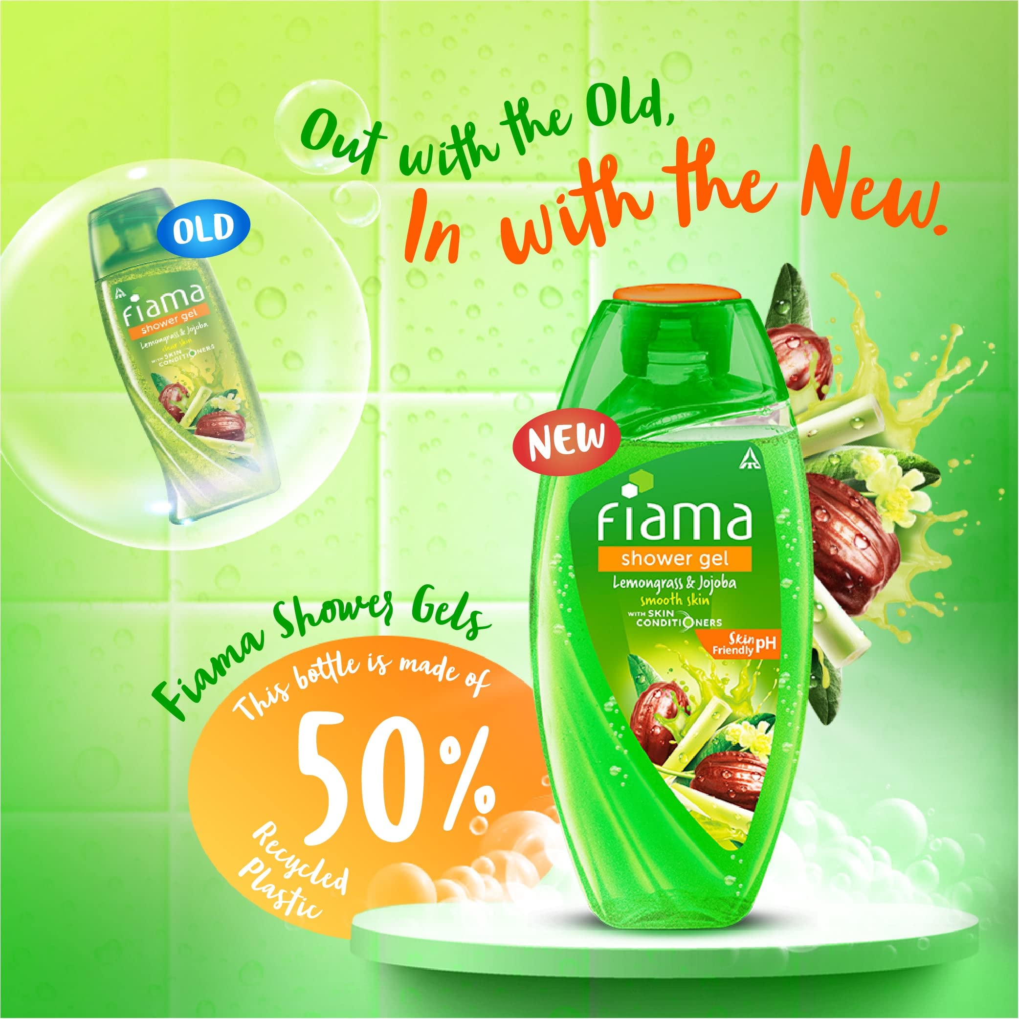 Fiama Di Wills Lemongrass And Jojoba Gentle Exfoliation Shower Gel, 250 Ml