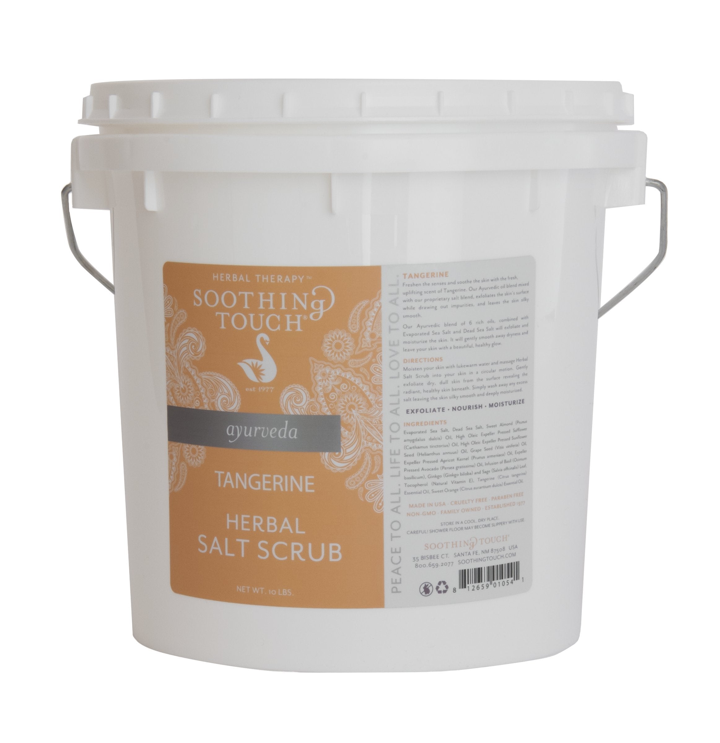 Soothing Touch Herbal Salt Scrub, Tangerine, 10 Pound