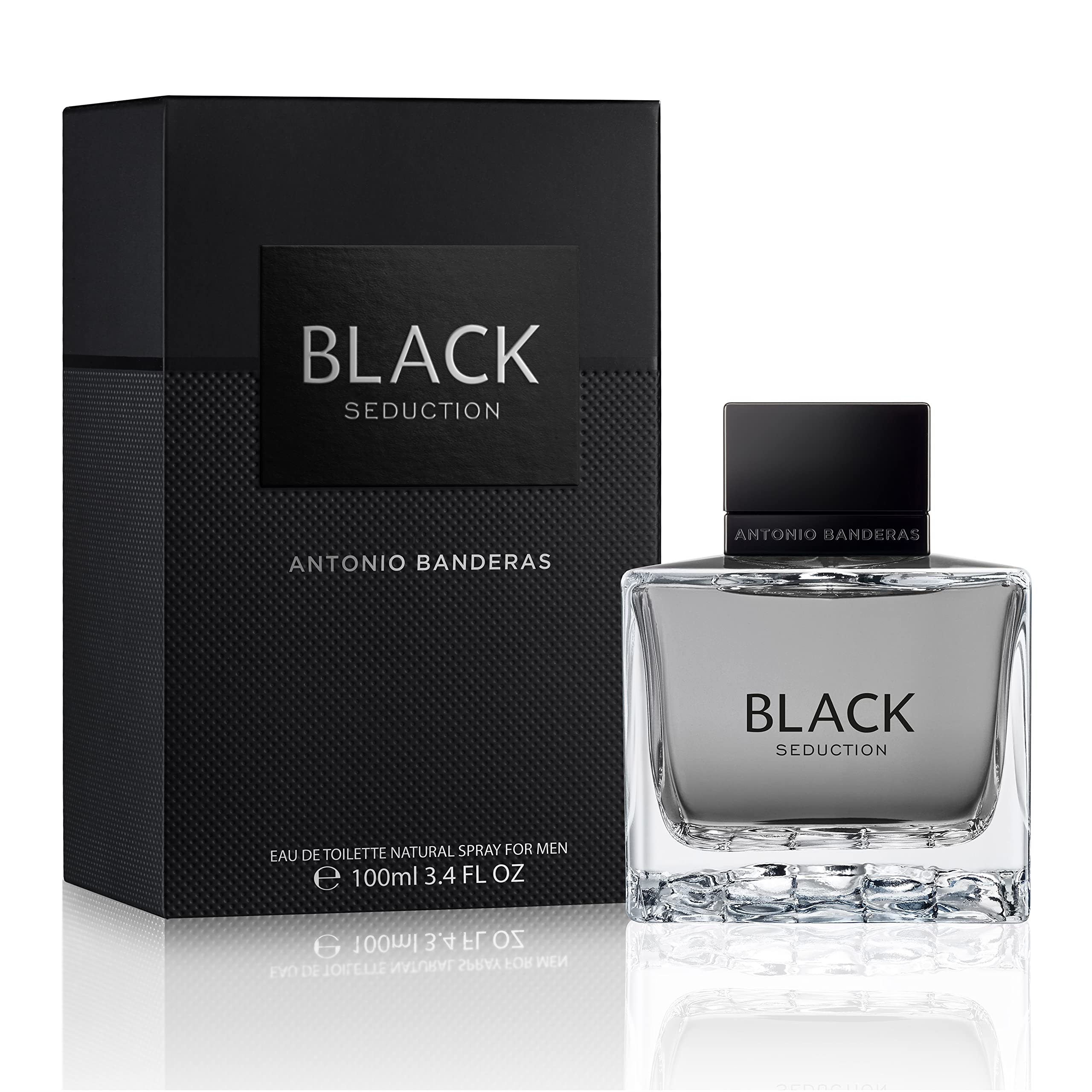 Seduction In Black By Antonio Banderas, 3.4 Oz Eau De Toilette Spray For Men