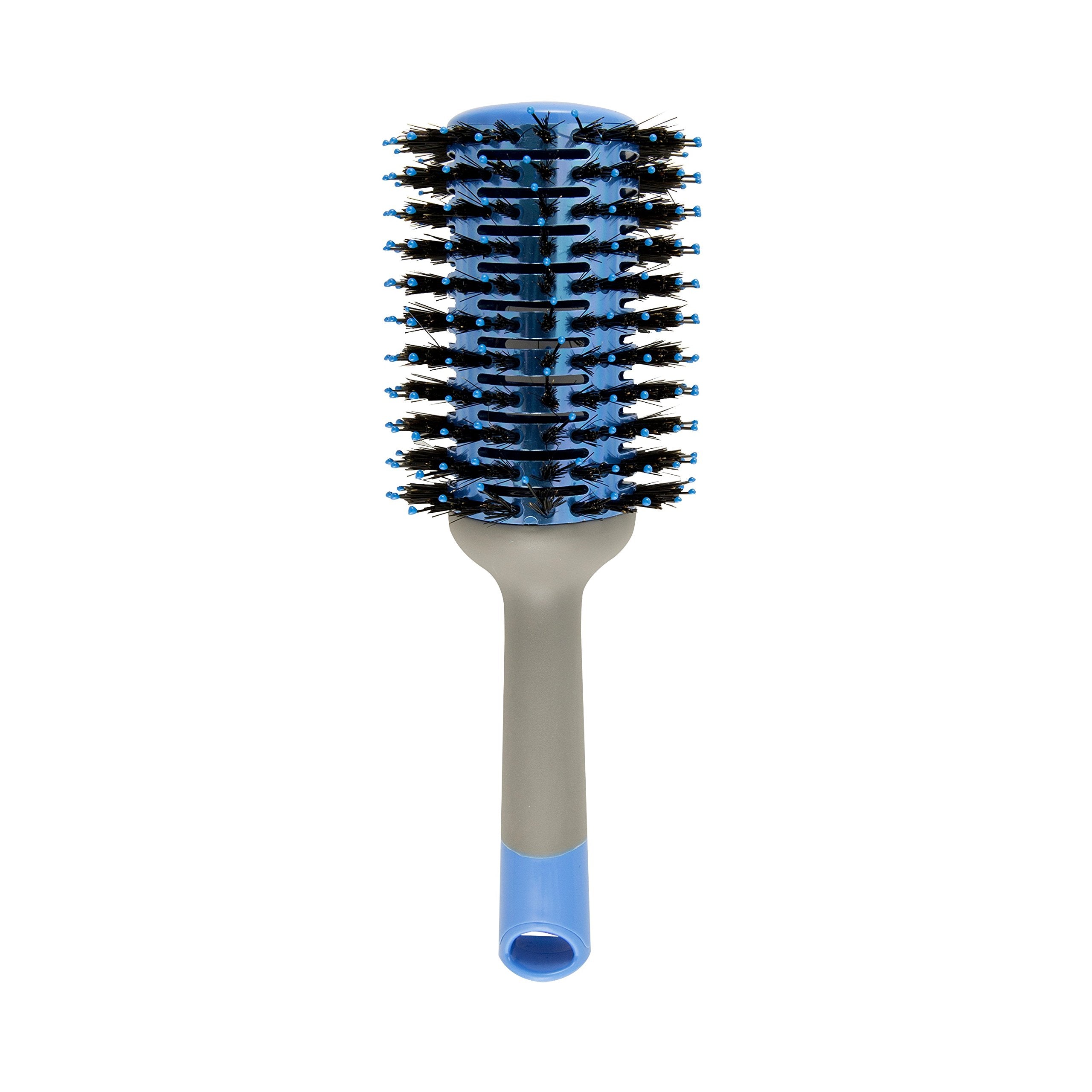 Goody Straight Talk 53MM Medium Round Hair Brush, Blue and Grey