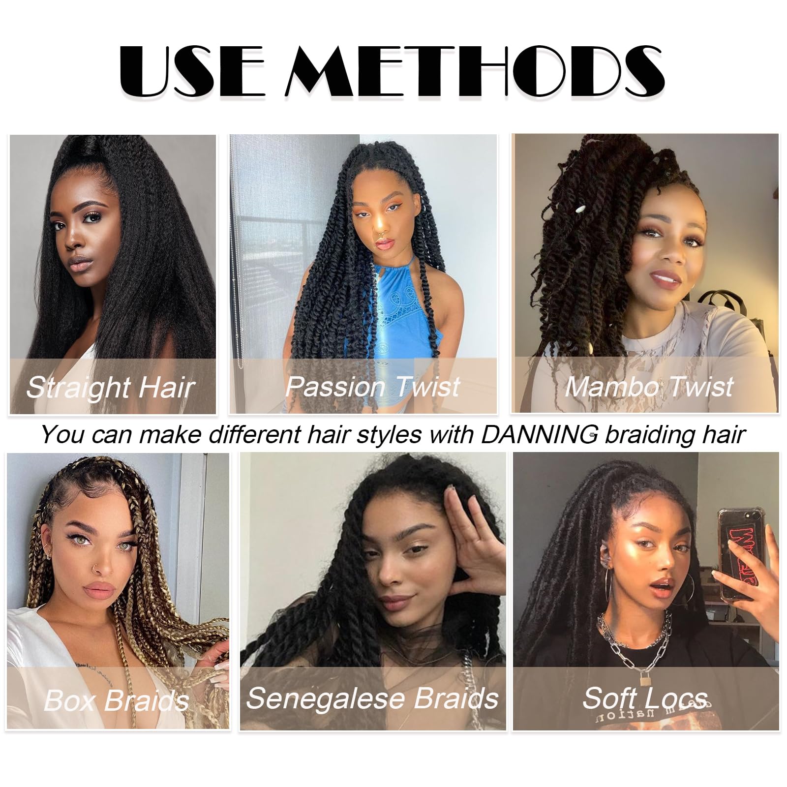 Ombre Pre-Stretched Braiding Hair,Silky Braid Hair Extensions, Itch Free Crochet Twist Hair Braids, Yaki Texture Original Braidi