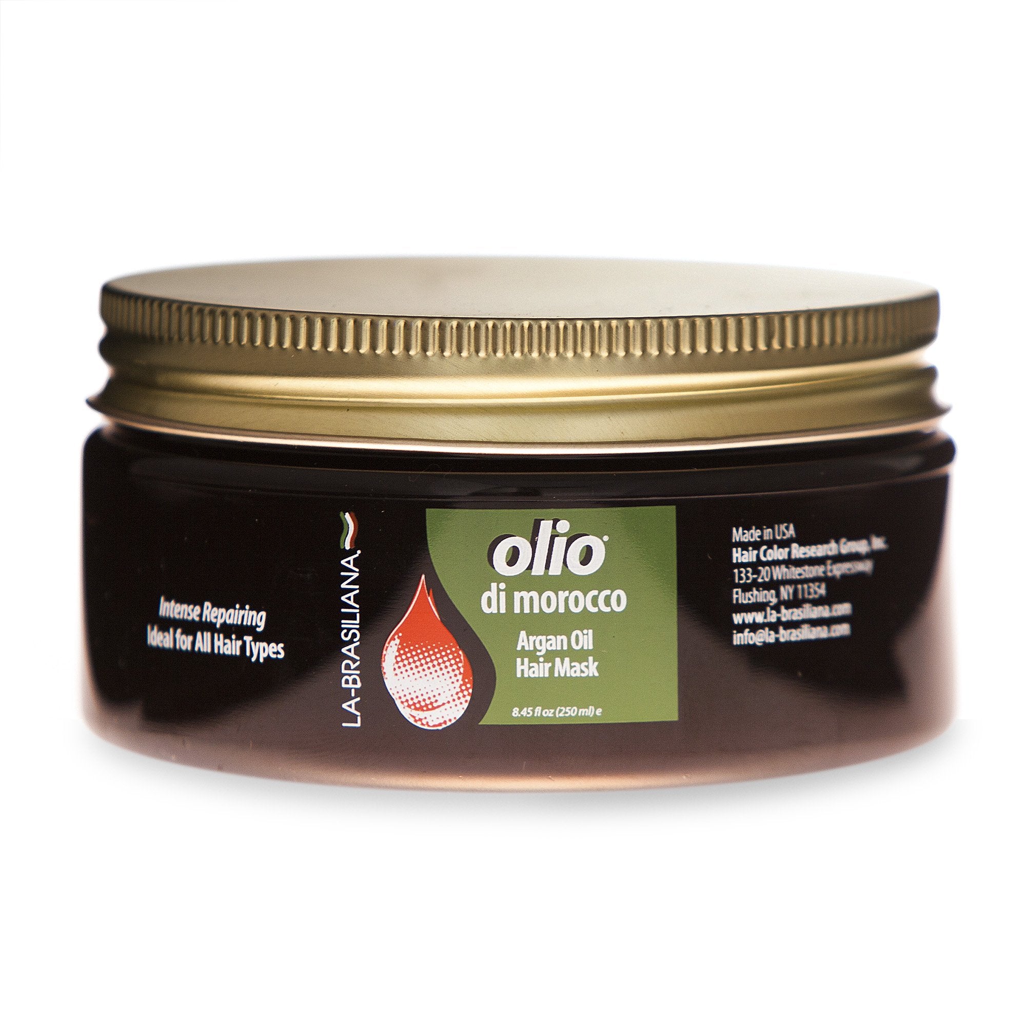 LaBrasiliana Olio Di Morocco Argan Oil Hair Mask, 8.45 fl.oz.