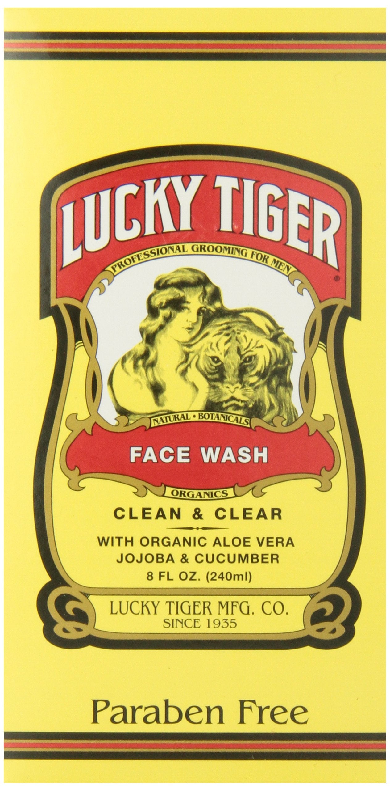 Lucky Tiger Face Wash, 8 Ounce