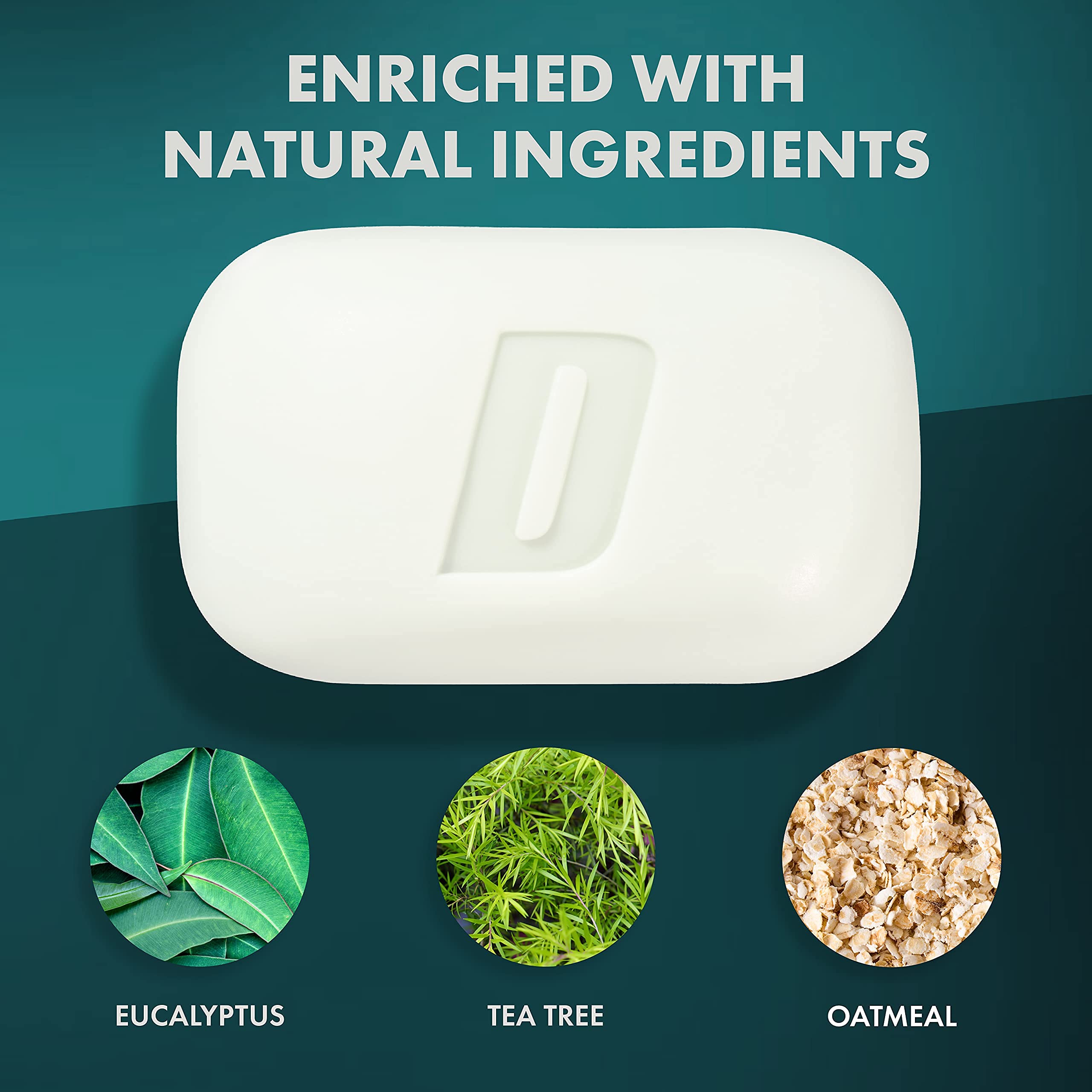 Defense Soap 12pk All Natural Oatmeal Bar Soap for Men | Made by Wrestlers with Tea Tree Oil & Eucalyptus Oil to Promote Healthy