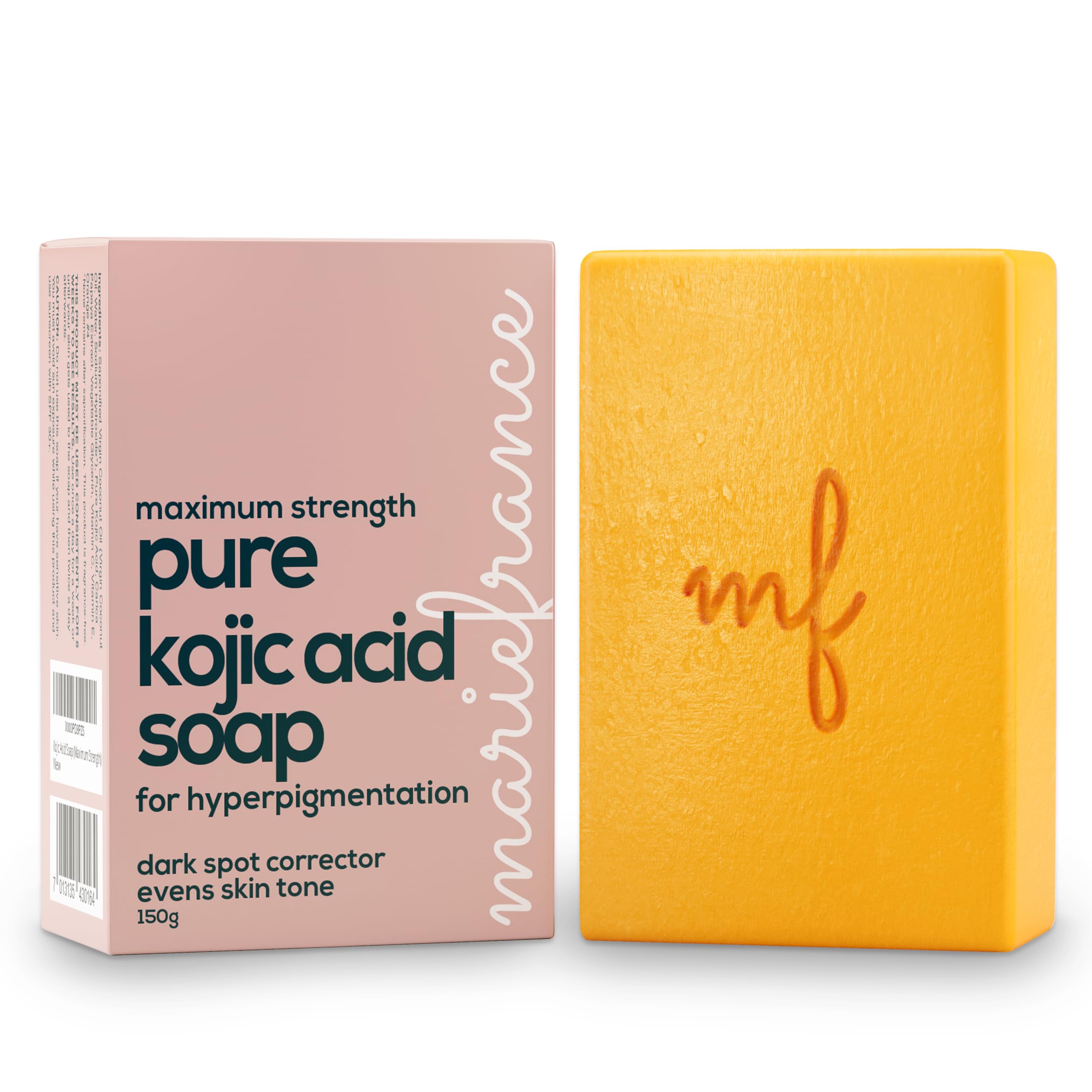 Pure Kojic Acid Soap Bar for Hyperpigmentation and Dark Spots - Dark Spot Remover for Face and Body - For Women with Medium to D