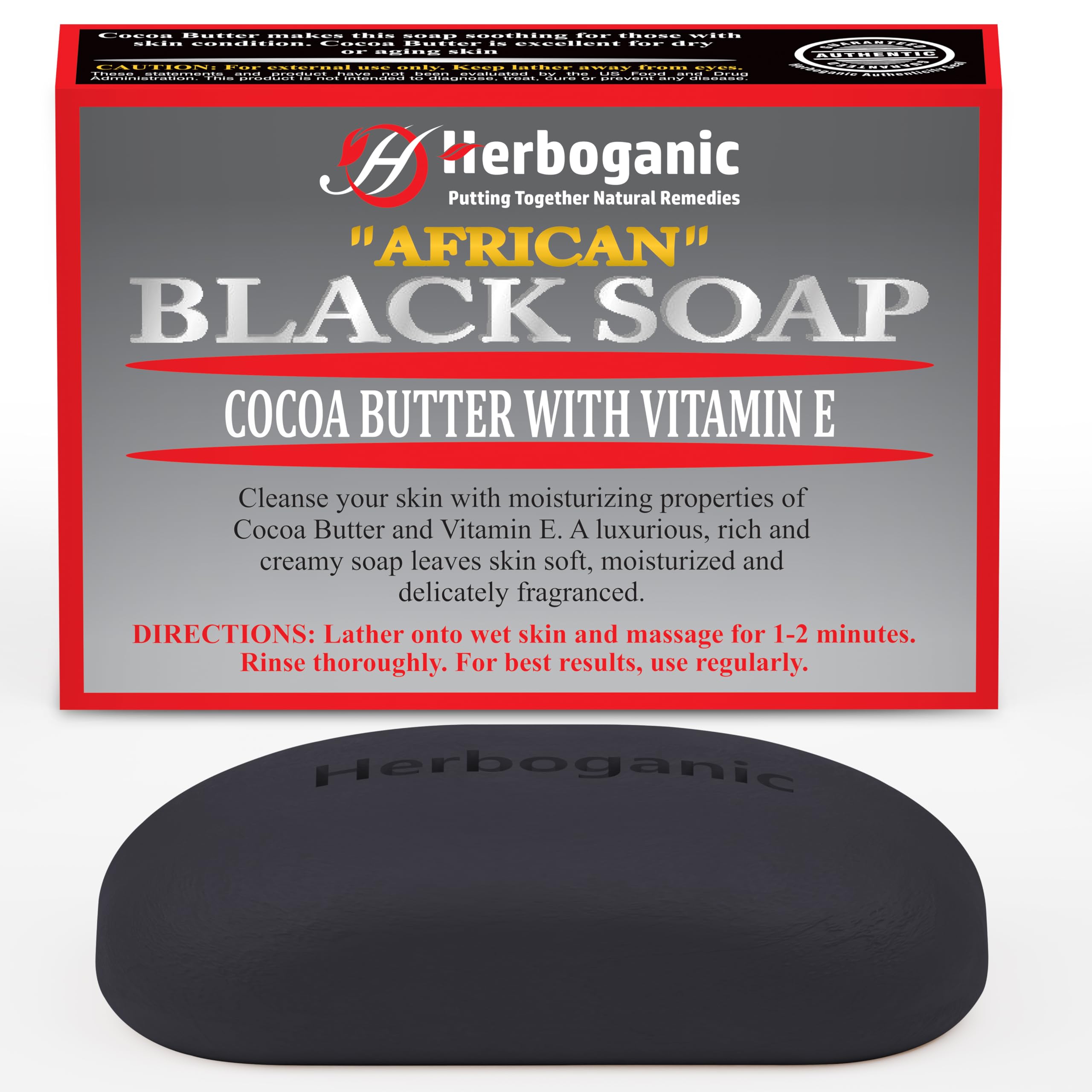 HERBOGANIC Jasmine, Honey and Shea Butter Herbal Soap | Natural Bar Soap for Cleansing Pores | Clarifying and Nourishing | Gentl