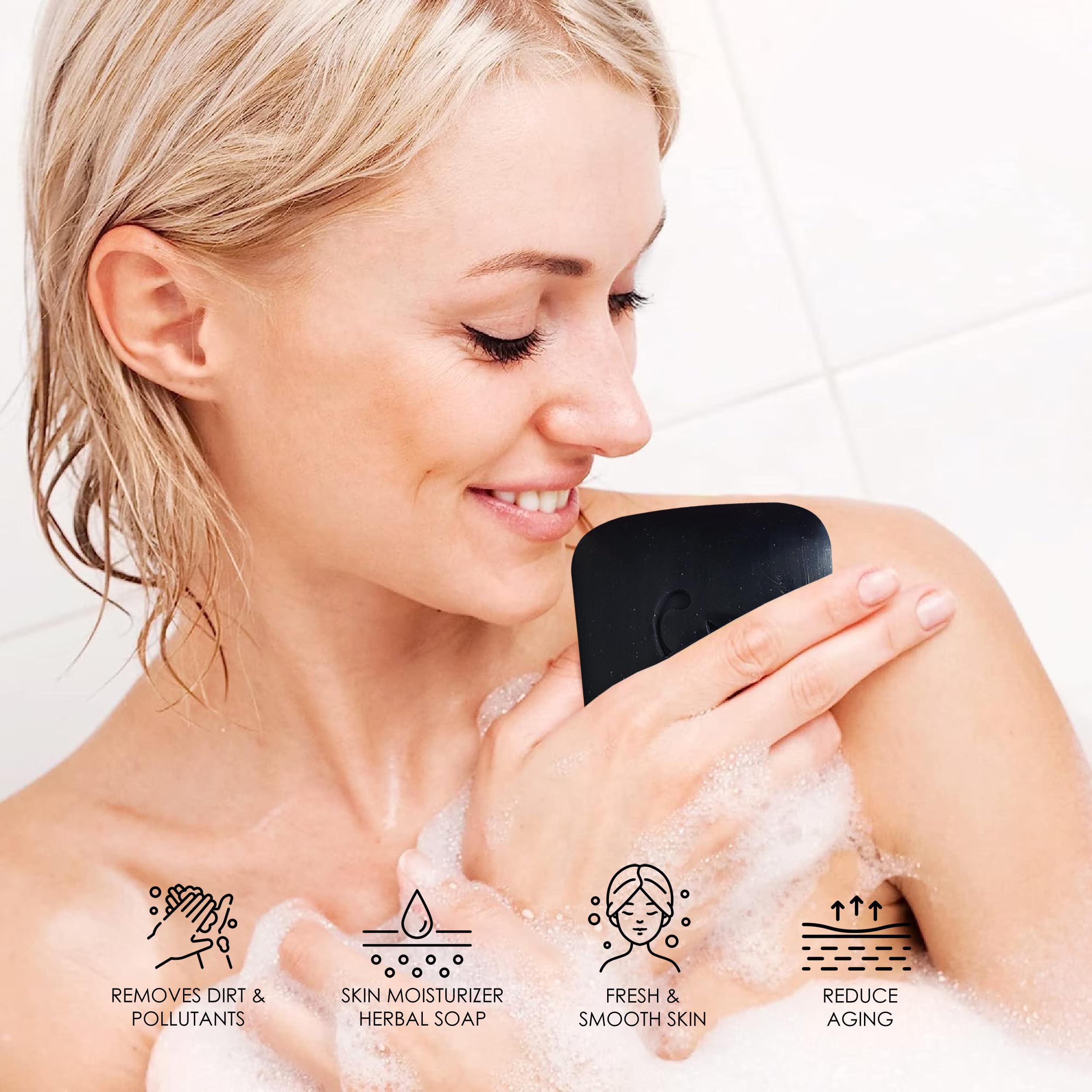 HERBOGANIC Eucalyptus Herbal Soap | Natural Bar Soap for Face and Body | Cleansing and Moisturizing | Infused with Eucalyptus |