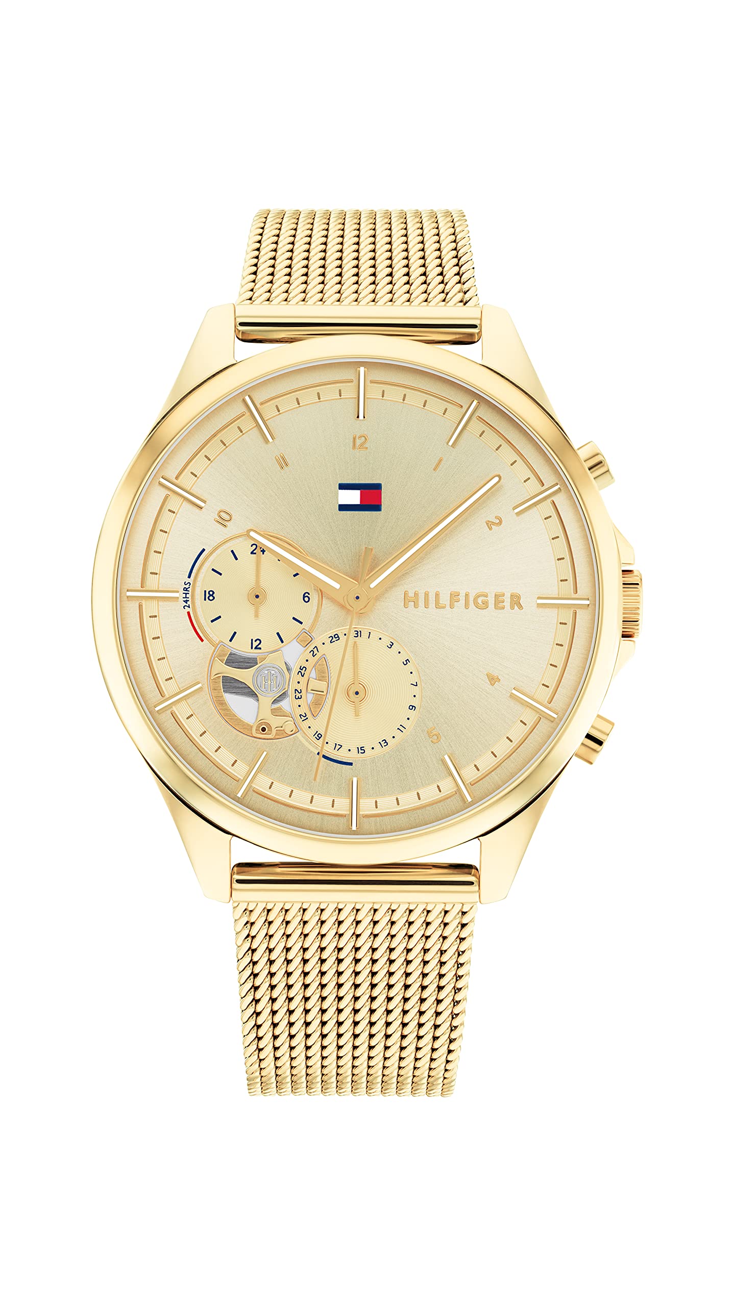 Tommy Hilfiger Gold Dial Analog Watch For Men Th1782417W