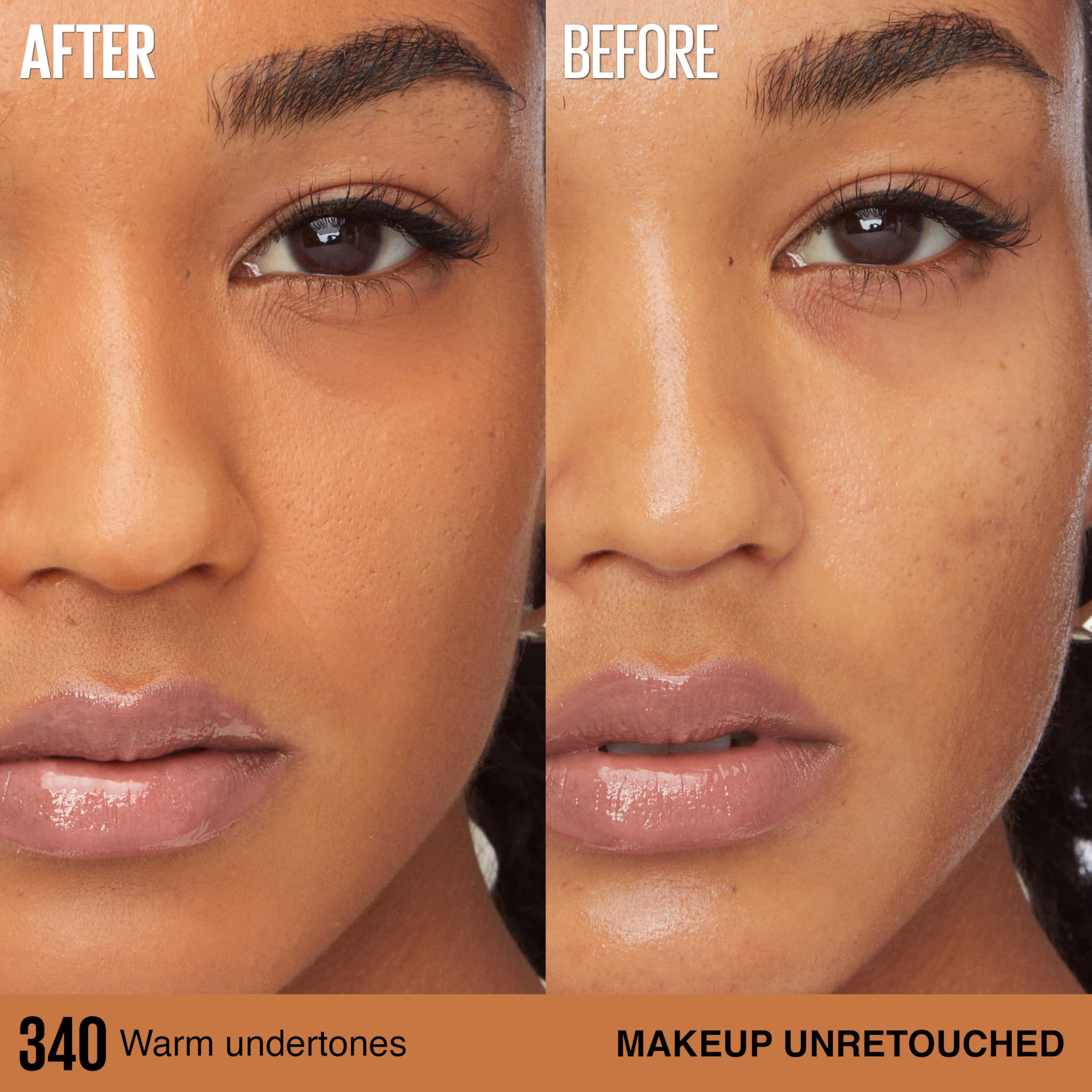Maybelline Super Stay Lumi-Matte Foundation, Lightweight and Buildable Full Coverage Foundation Makeup For Up To 30HR Wear, 340,