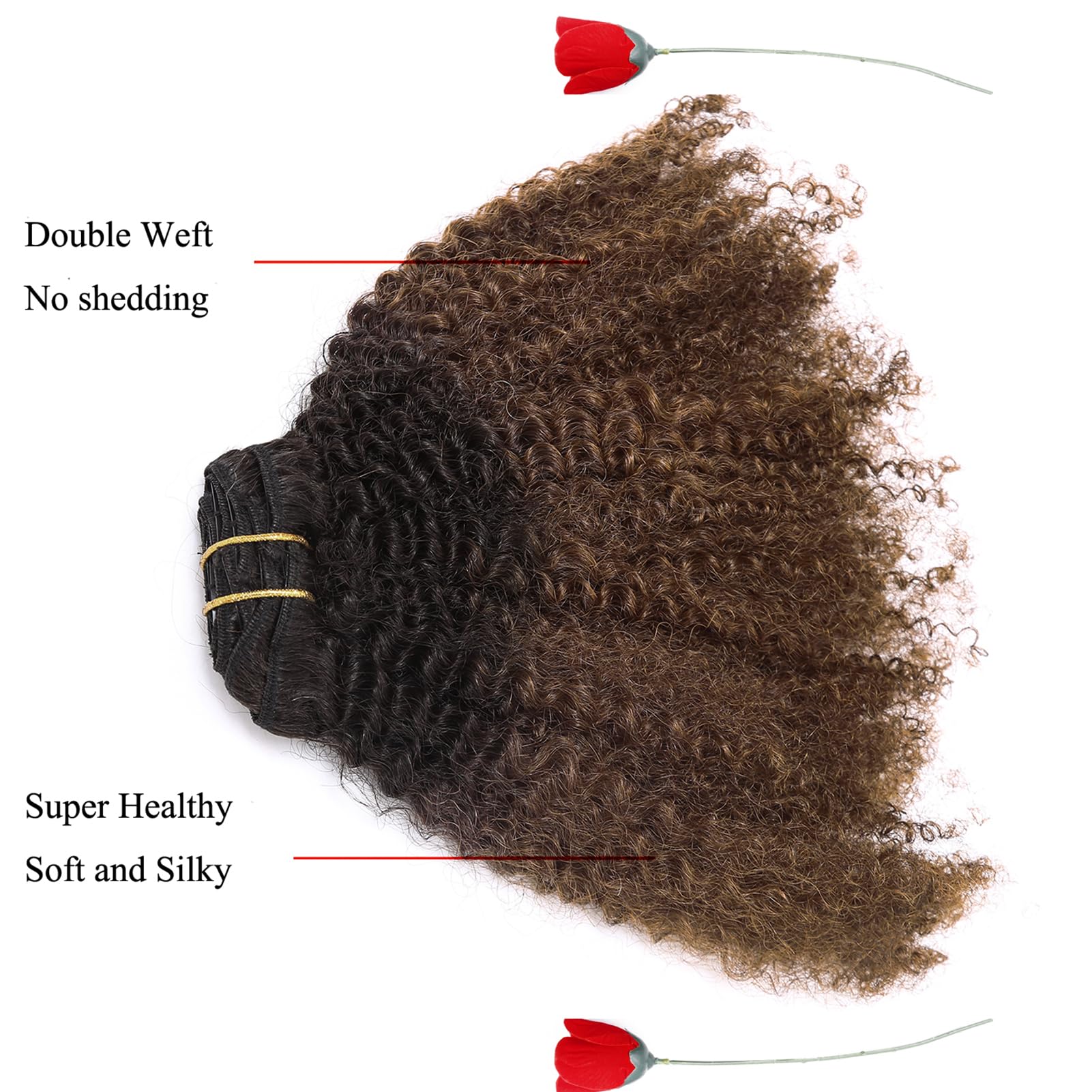 Loxxy Hair Afro Kinky Clip Ins Human Hair Extensions 3C 4A Clip In Hair Extensions For Afro Black Women Double Weft Curly Clip i