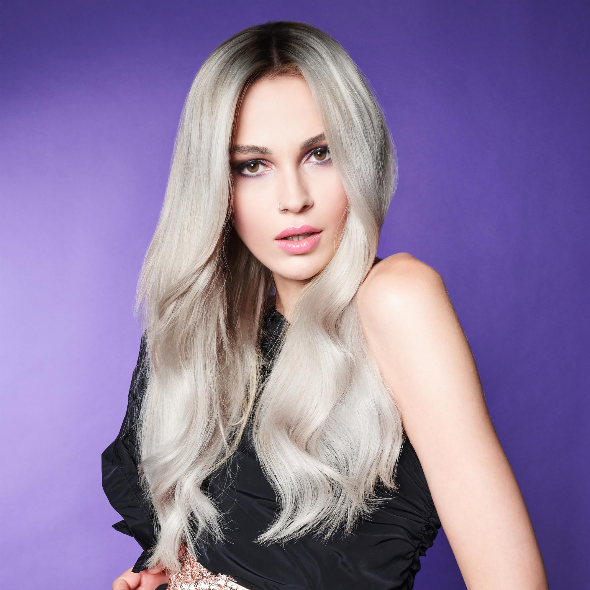 Fanola No Yellow Mask, 11.8 Oz - Purple Toning Mask To Remove Yellow Tones & Brassiness From Blonde, Silver, Gray, Highlighted A