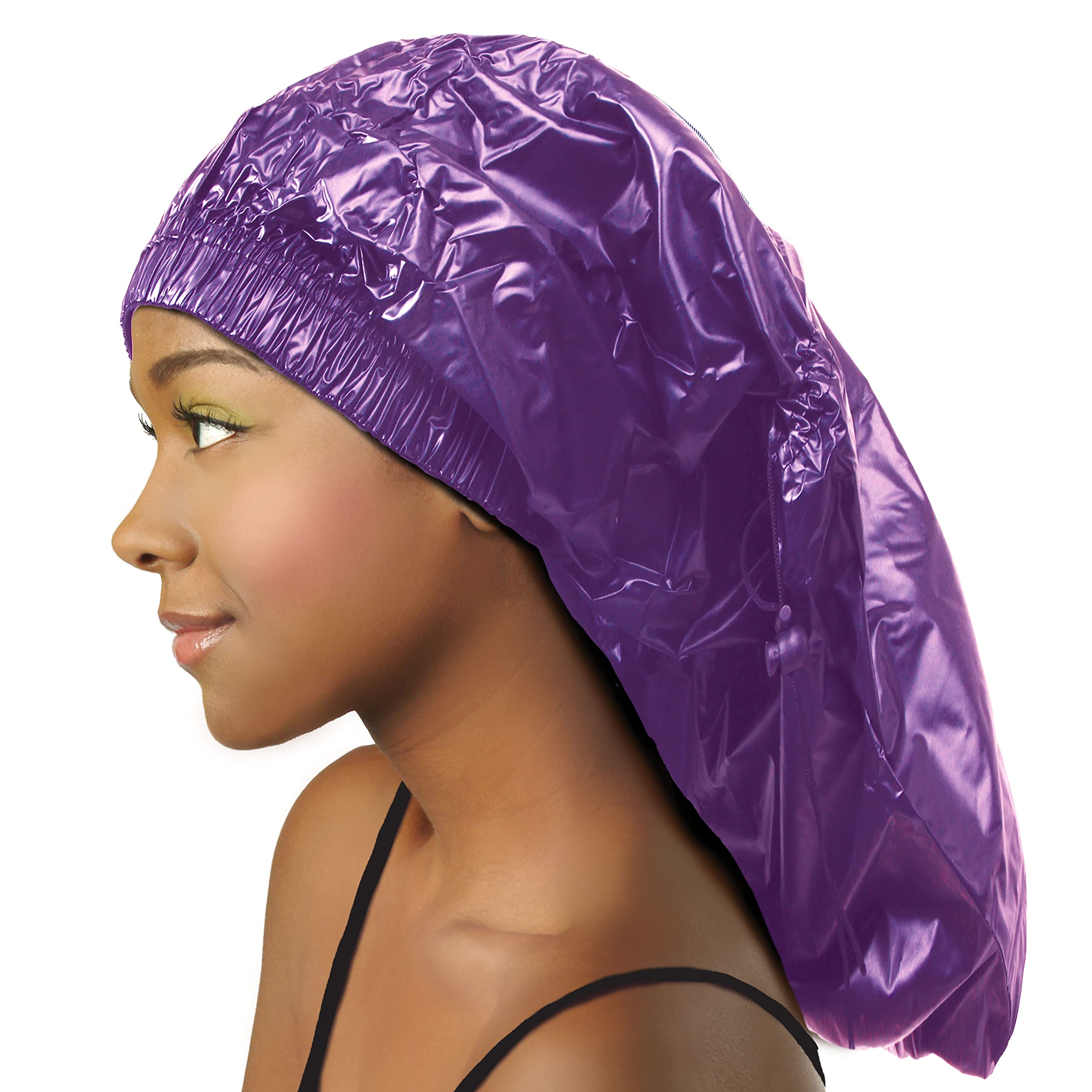 Shower Cap For Women Donna Shower Caps For Women Reusable Waterproof Travel Accessories For Women Spa Braid Purple