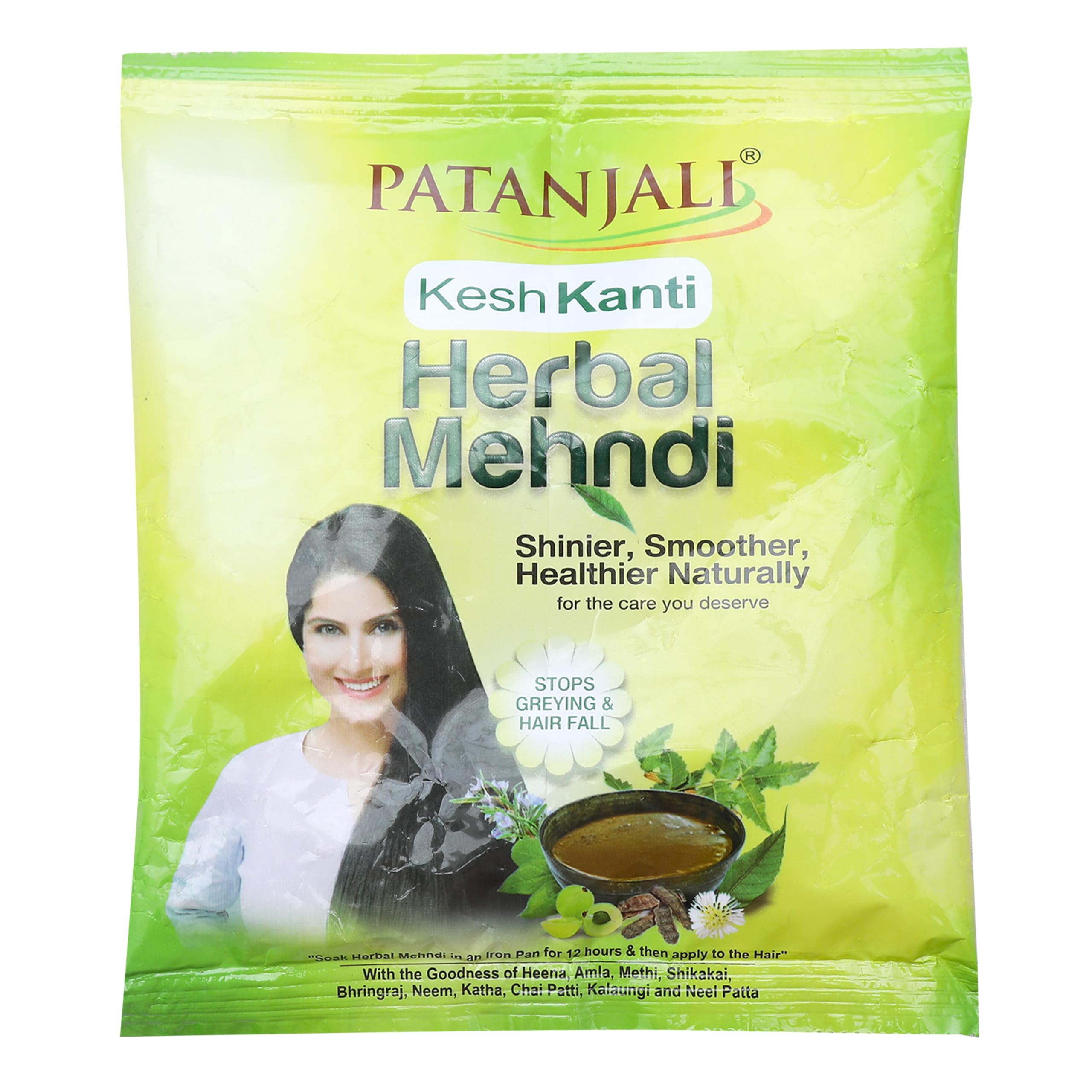 Patanjali Kesh Kanti Herbal Mehandi For Hair, 75 Gm