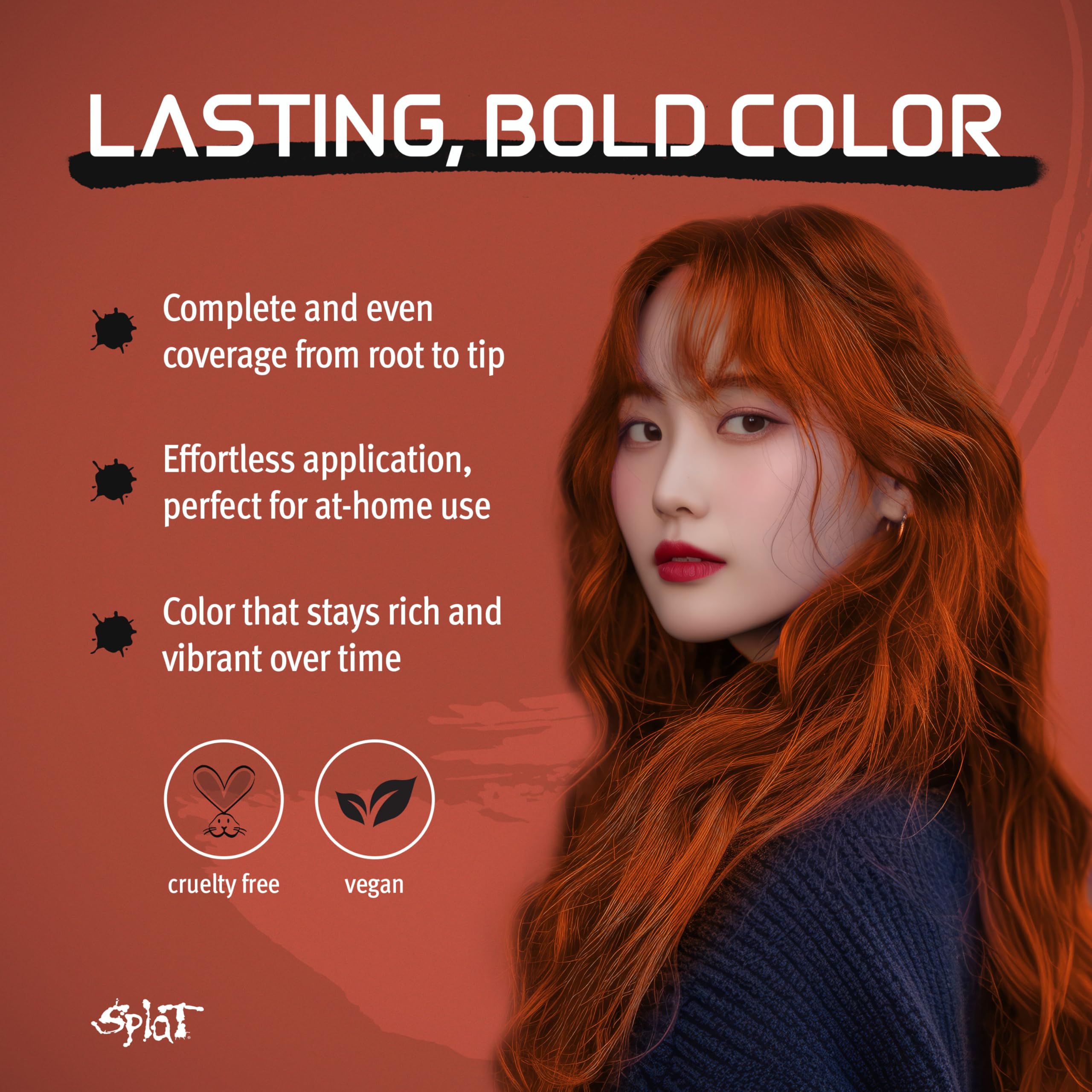 Splat Midnight Semi Permanent Hair Dye Kit, 1 Application, Includes Deep Reconstructor Conditioner, Lasts 30 Washes, No Bleach R