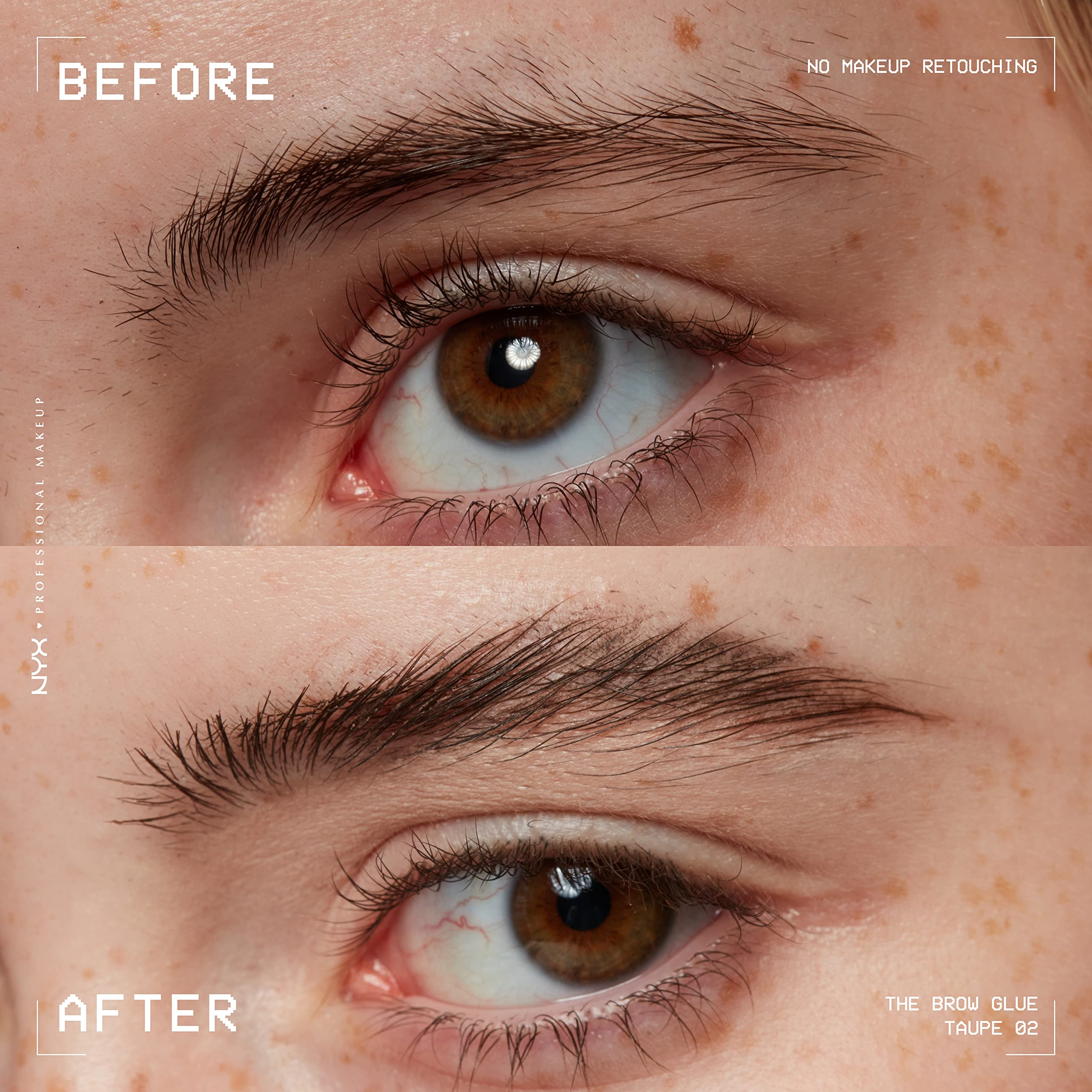 NYX PROFESSIONAL MAKEUP The Brow glue, Extreme Hold Tinted Eyebrow gel - Taupe