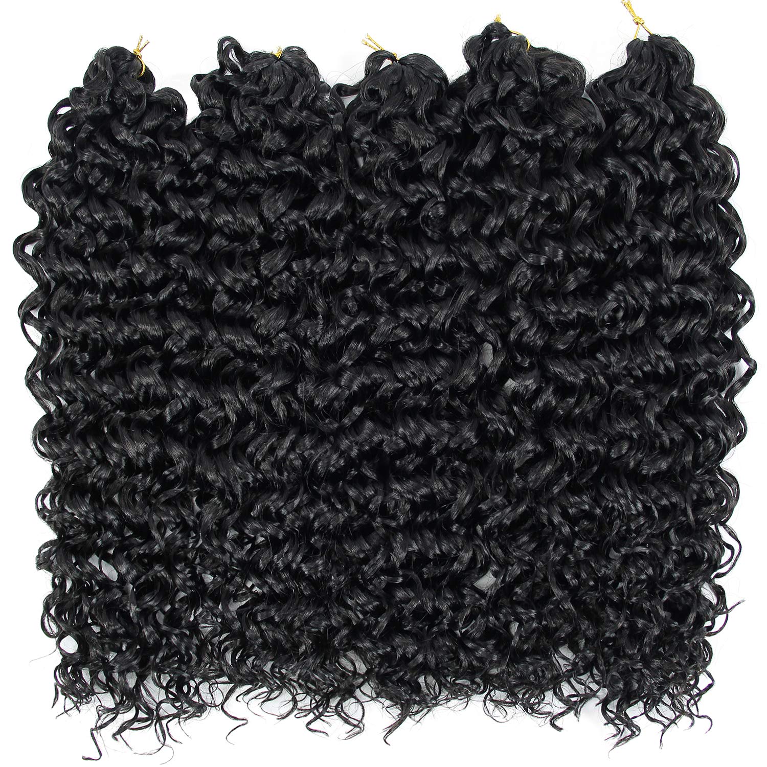 Gogo Curl Crochet Hair 24Inch Water Wave Crochet Hair Natural Black Synthetic Bohemian Crochet Braid Deep Wave Braiding Hair Ext