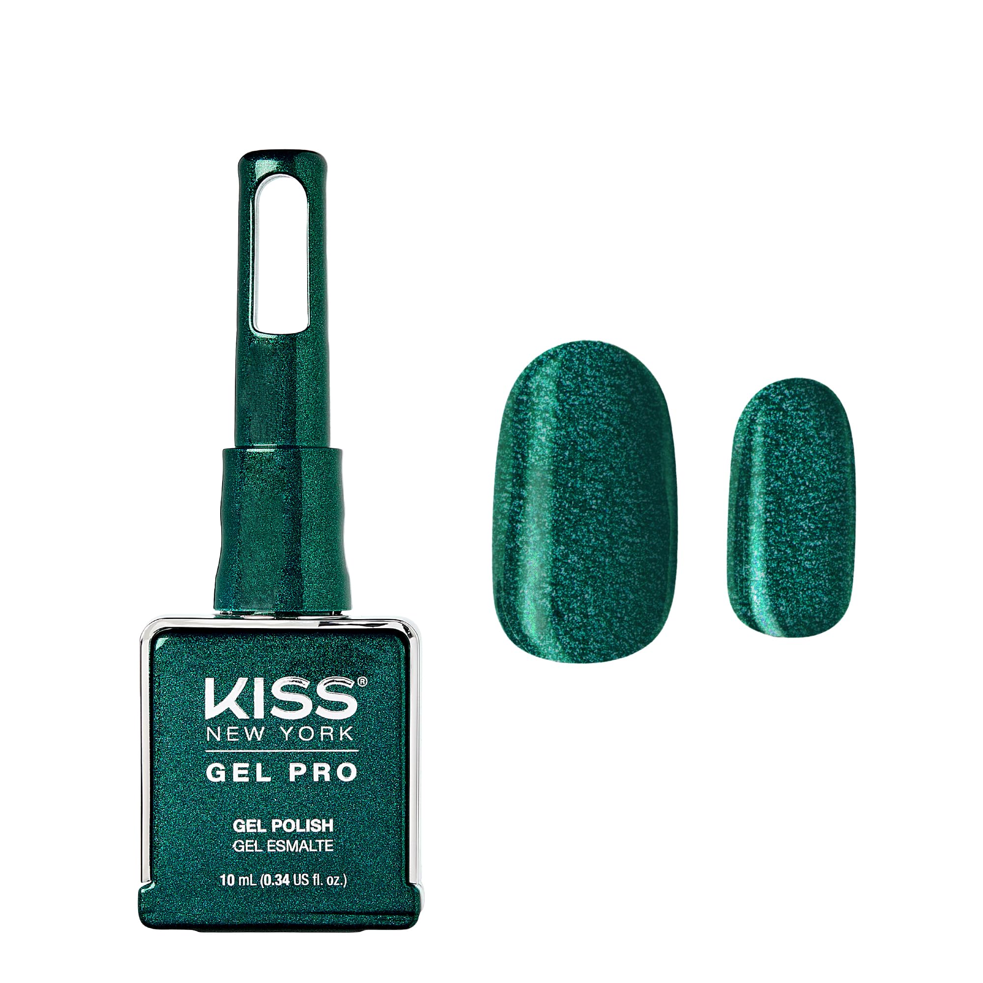 KISS NEW YORK Gel Nail Polish Soak Off UV LED Gel Polish 10mL Nail Art Salon Manicure DIY HEMA FREE, TPO FREE (Christmas Wreath)