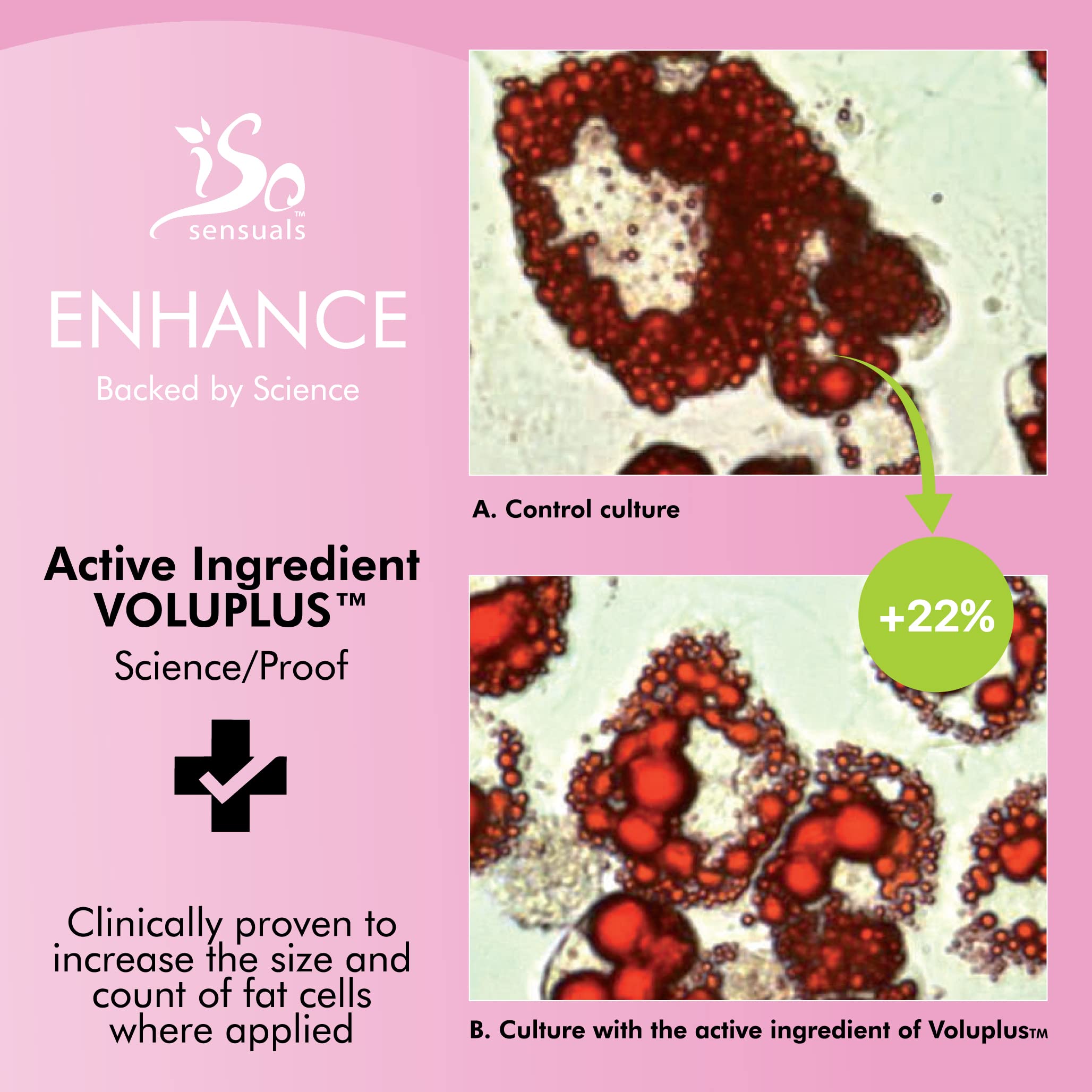 IsoSensuals ENHANCE - Rapid-Action Breast Enlargement Cream for Quick Growth - Lifting and Firming Breast Enhancement Cream with