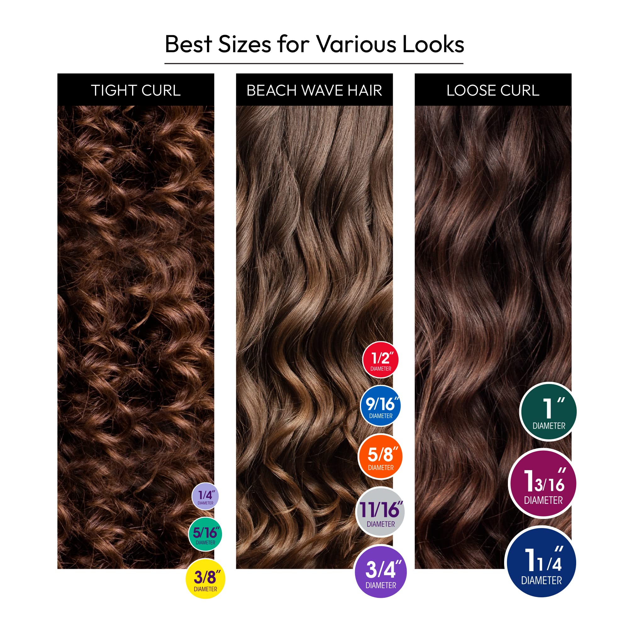 Red by Kiss 30 PCS Flexi Rods, Flexible Curling Rods, Twist Foam Hair Rollers, No Heat Hair Curlers 10'' Sets