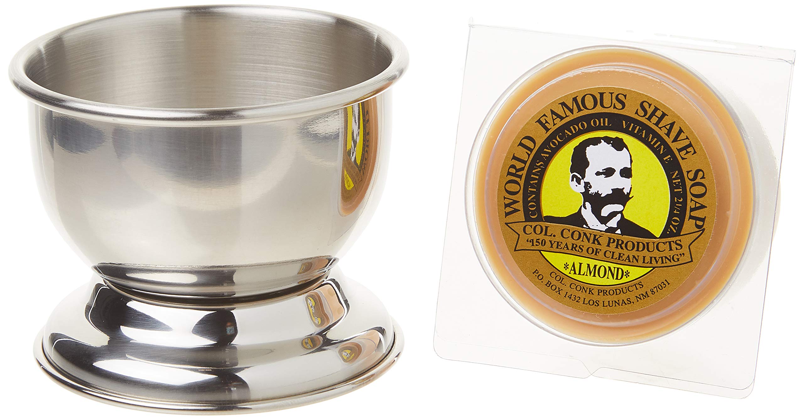 Colonel Ichabod Conk Stainless Steel Shave Cup