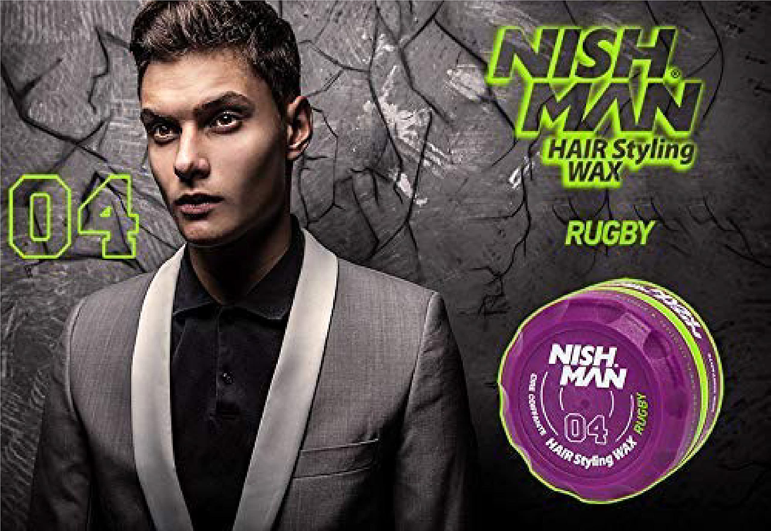 nishman Hair Styling Series (04 Rugby AQUA WAX, 150ml)