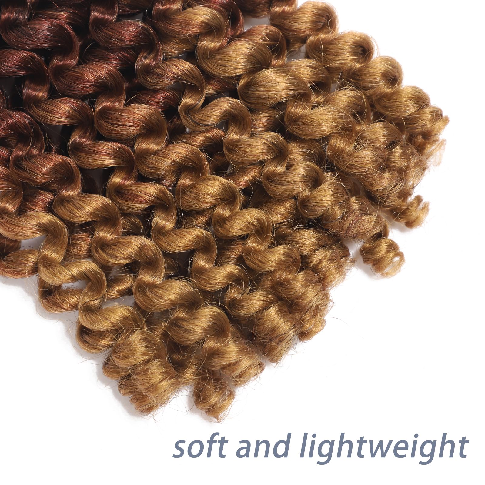 12Inch 2X Ringlet Wand Curl Crochet Hair 60 Strands Pre Looped Jamaican Bounce Crochet Hair Extensions Crochet Braiding Hair (12