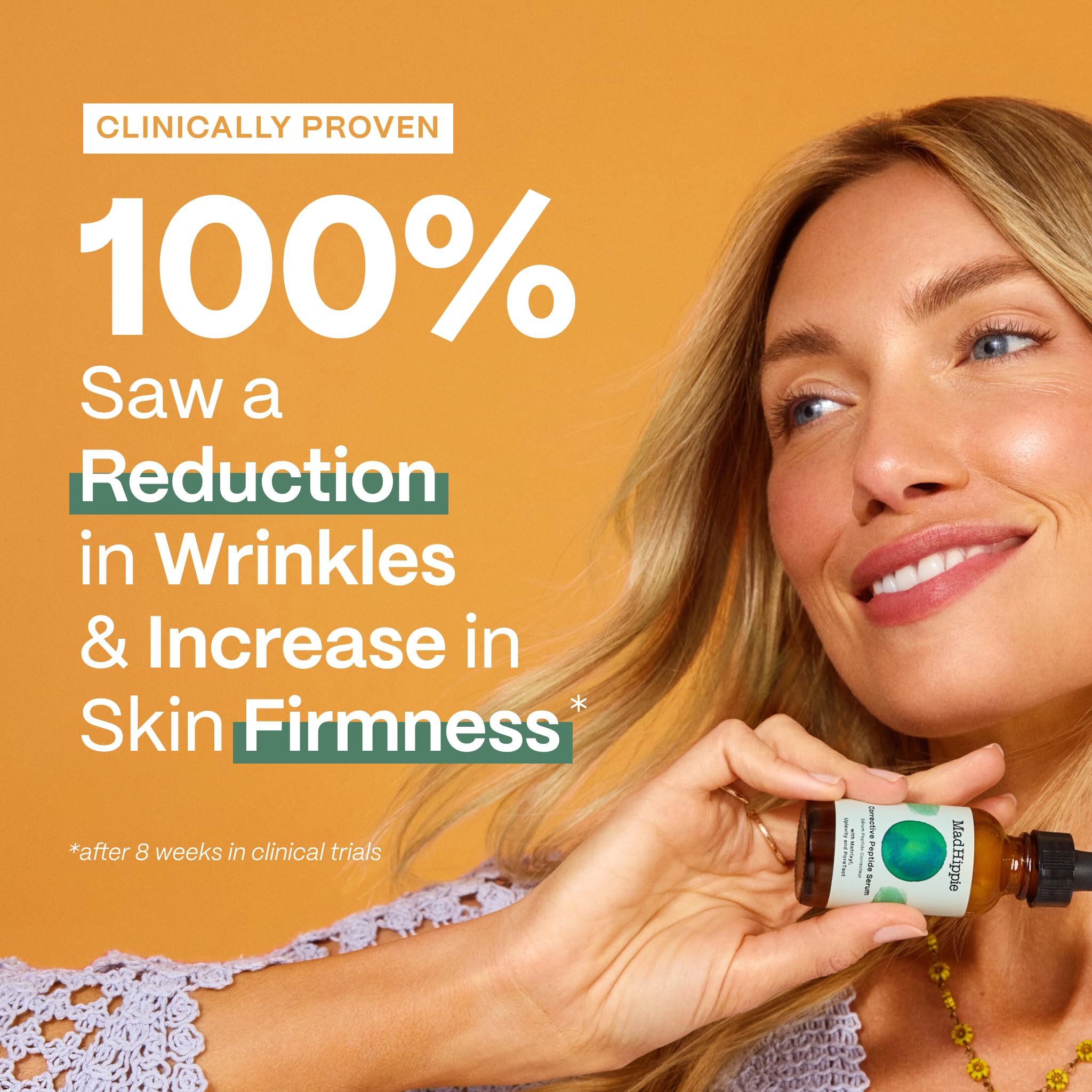 Mad Hippie Corrective Peptide Serum for Face - Skin-Tightening Collagen Peptides, Anti-Wrinkle Essentials, 1.02 Fl Oz