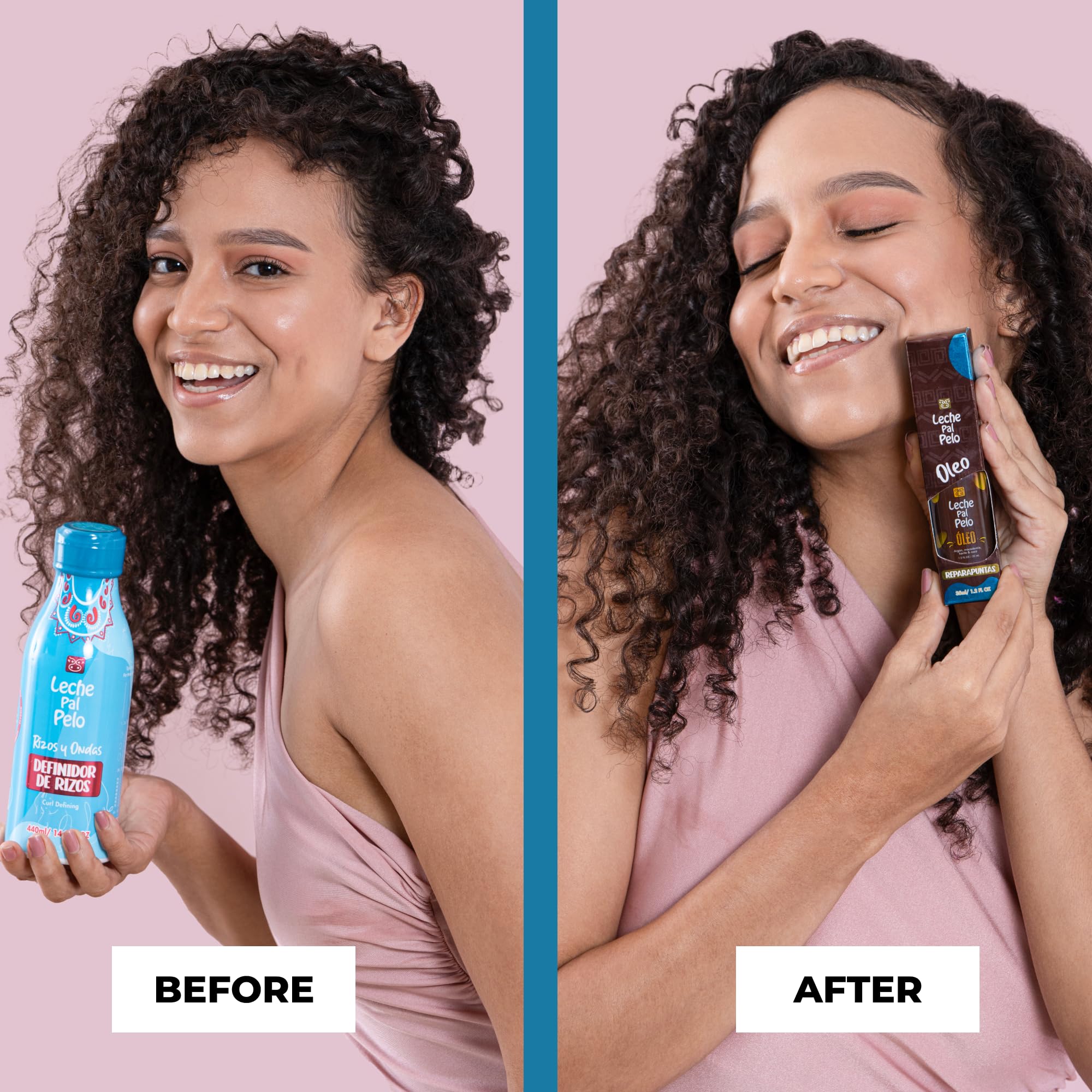 Leche Pal Pelo Curl Defining Definidor de rizos, Jojoba Oil & Aloe Vera, Healthy & Shiny Curls, Reduce Frizz & Flyaways, 14.9 oz