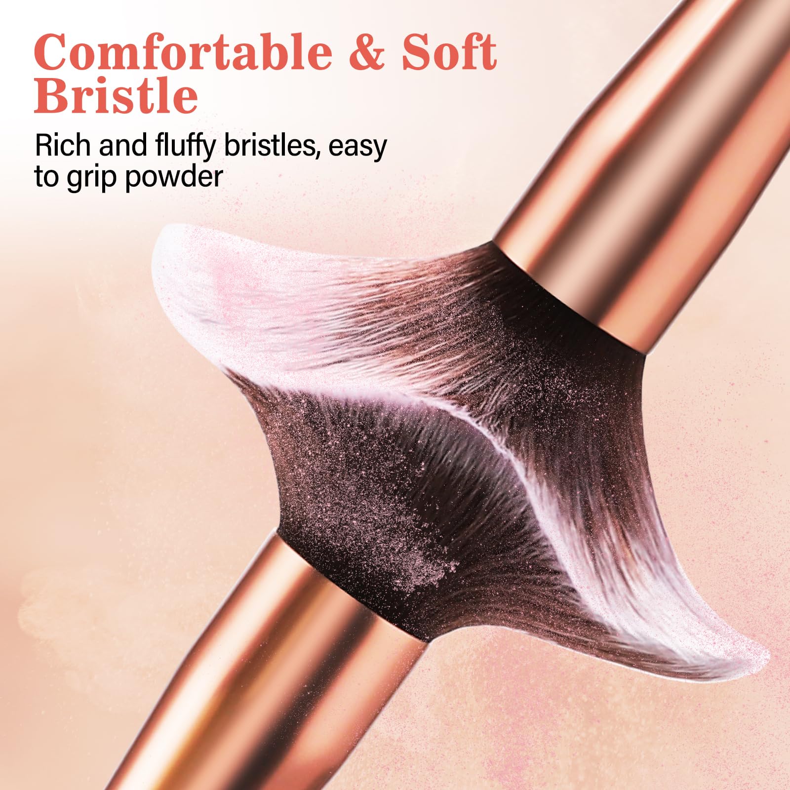 Makeup Brush Set, 17Pcs Makeup Brushes With Foundation Eyebrow Blending Concealer Blush Eyeshadow Contour Lash Powder Brush, Mak