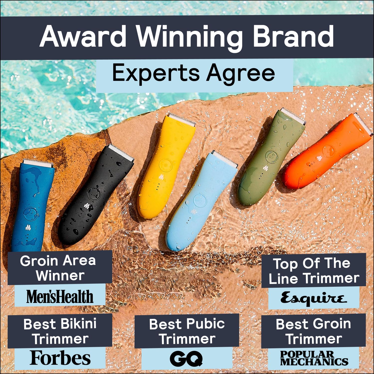 Meridian Premium Trimmer For Men And Women, Usb C Charging, Travel Lock, 6 Colors Available, Sky