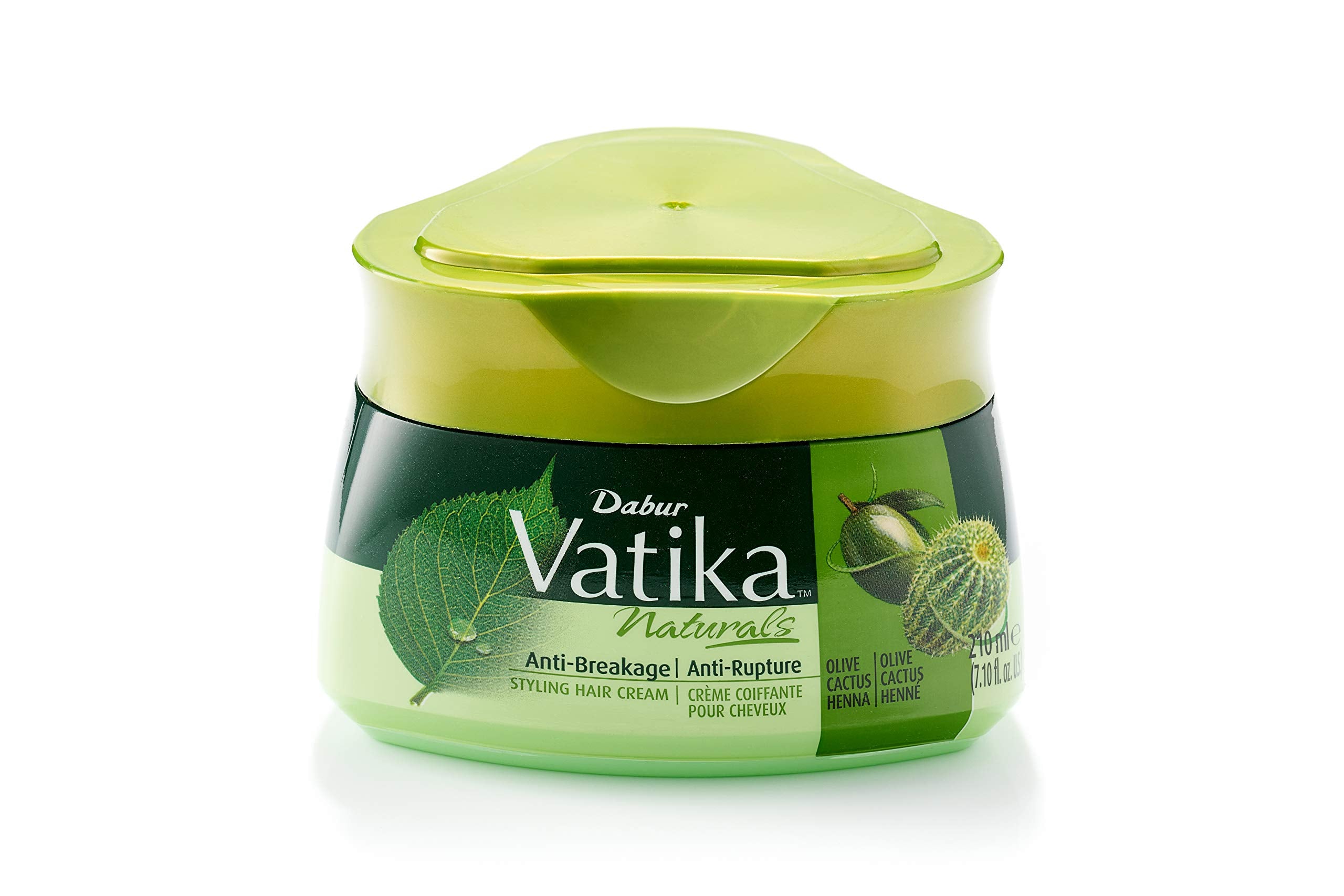 Dabur Vatika Naturals Hair Cream, 210ml (7.1 fl oz) - Natural Moisturizing Hair Cream for All Hair Types - Short, Long, Curly, D