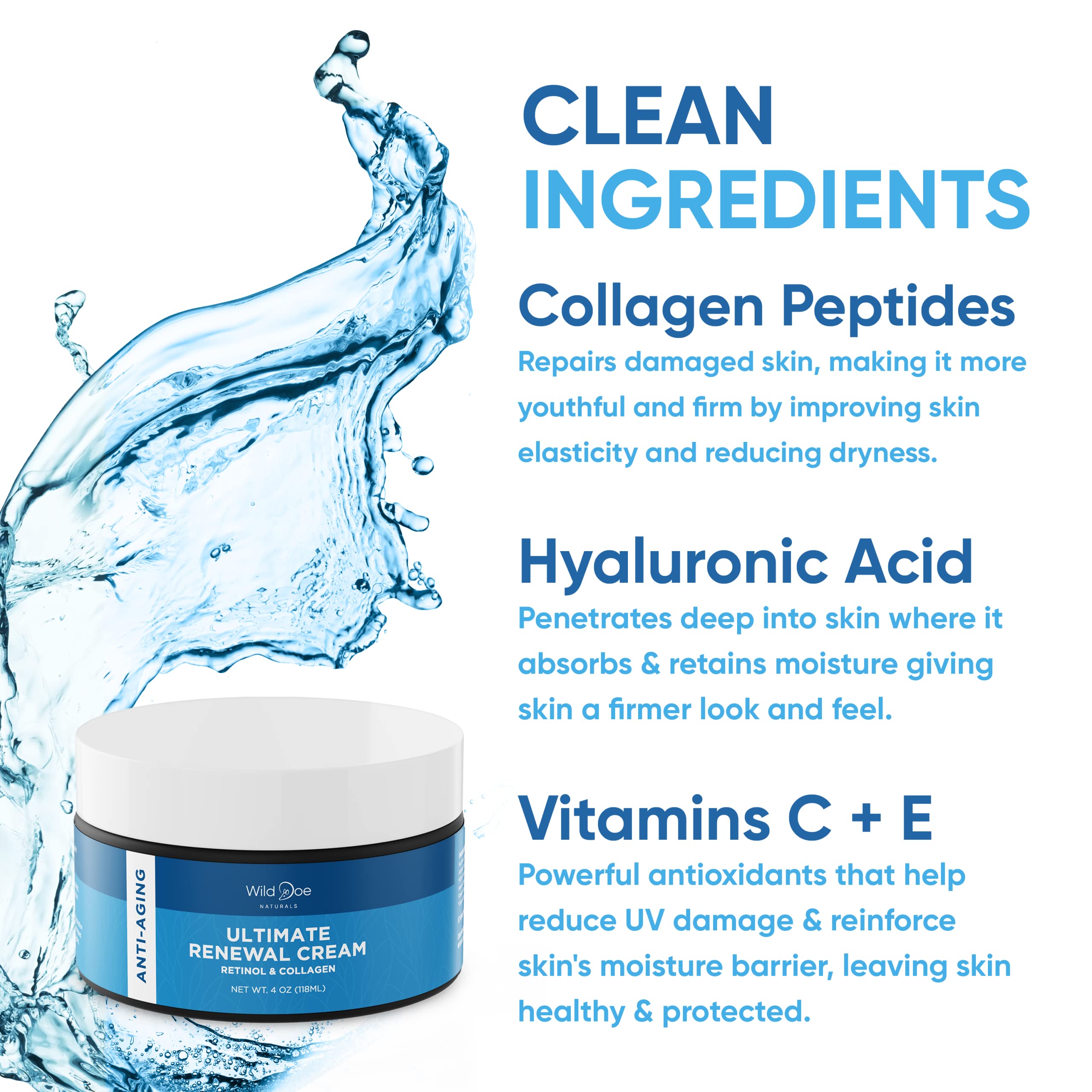 Retinol Cream for Face - Retinol Night Cream: The Ultimate Dark Spot Corrector, Neck Firming Cream, Wrinkle Cream for Face, Coll