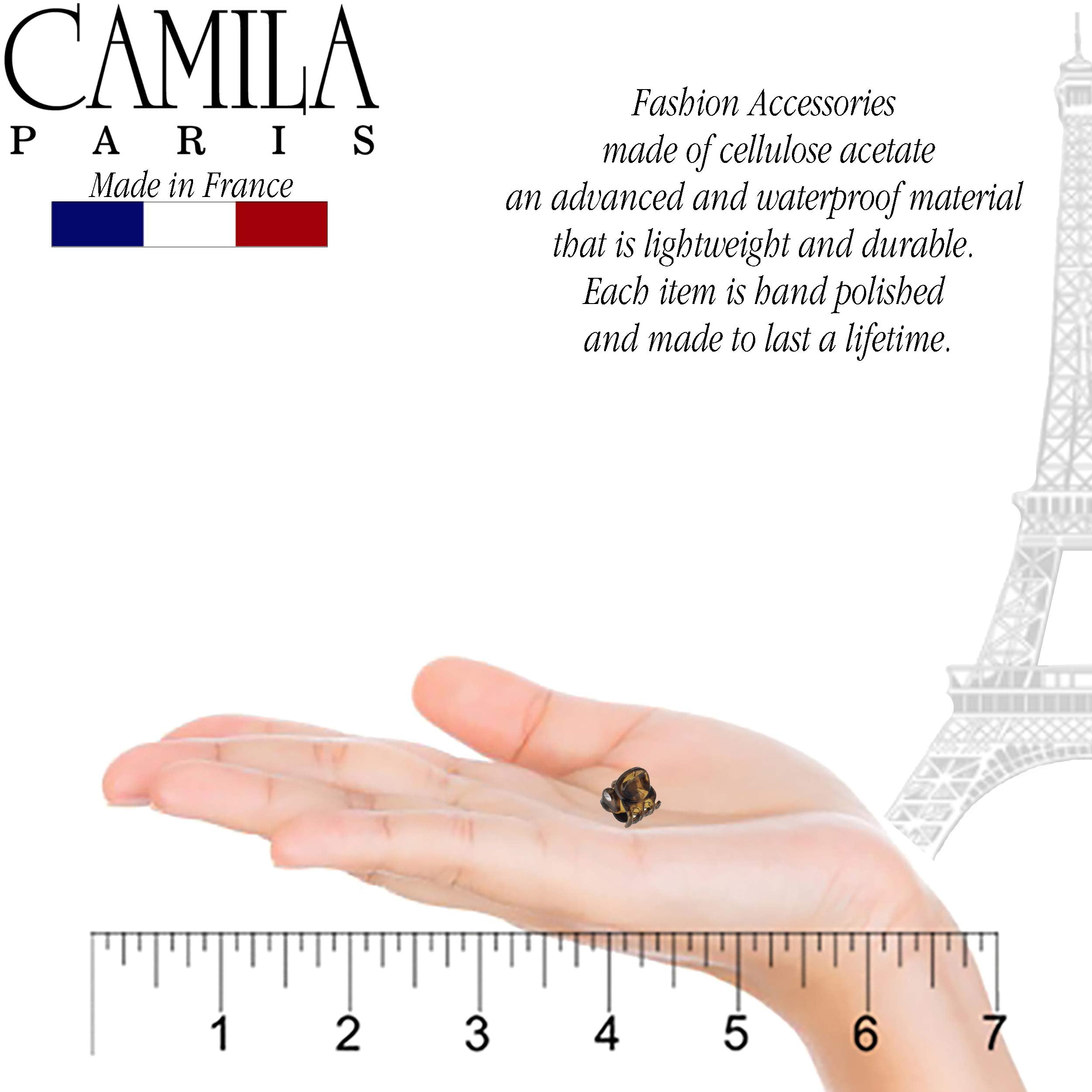 Camila Paris Ad115/6 French Hair Clip For Women, Set Of 6 Extra Small Girls Hair Claw Clips Jaw Fashion Durable Styling Hair Acc