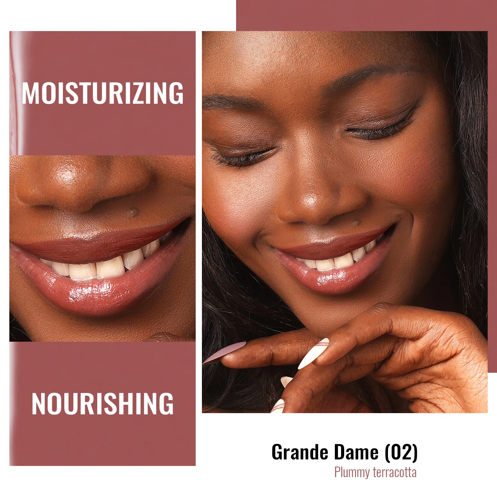 Oulac Moisturizing Shine Red Lipstick For Women, 2 In 1 Tinted Lip Balm For Winter, Hydrated Juicy And Glossy Lip Color For Dry,
