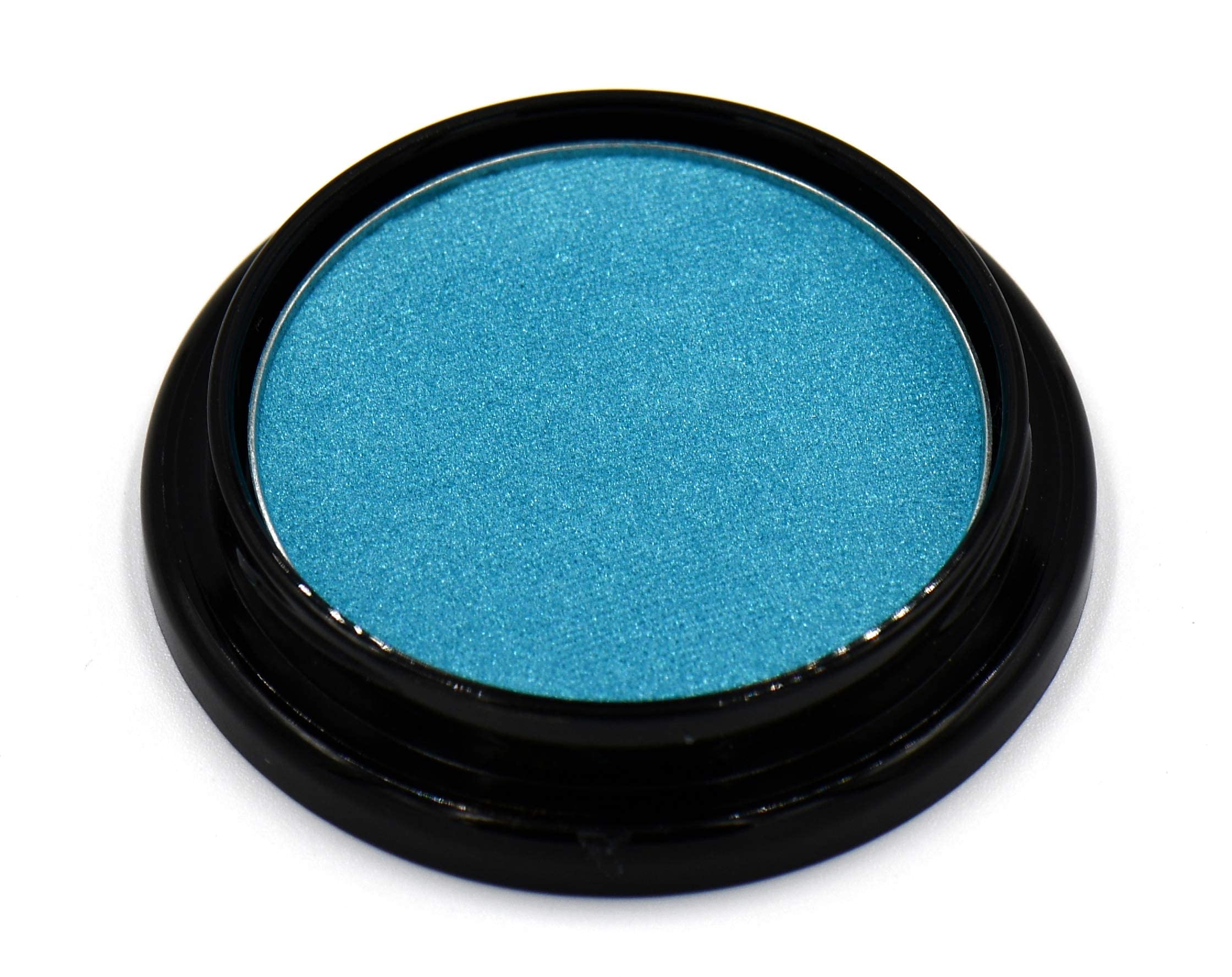 Pure Ziva Peacock Neon Jewel Tone Blue Turquoise Teal Shimmer Pressed Powder Single Vegan Eyeshadow; Talc, Paraben & Cruelty Fre