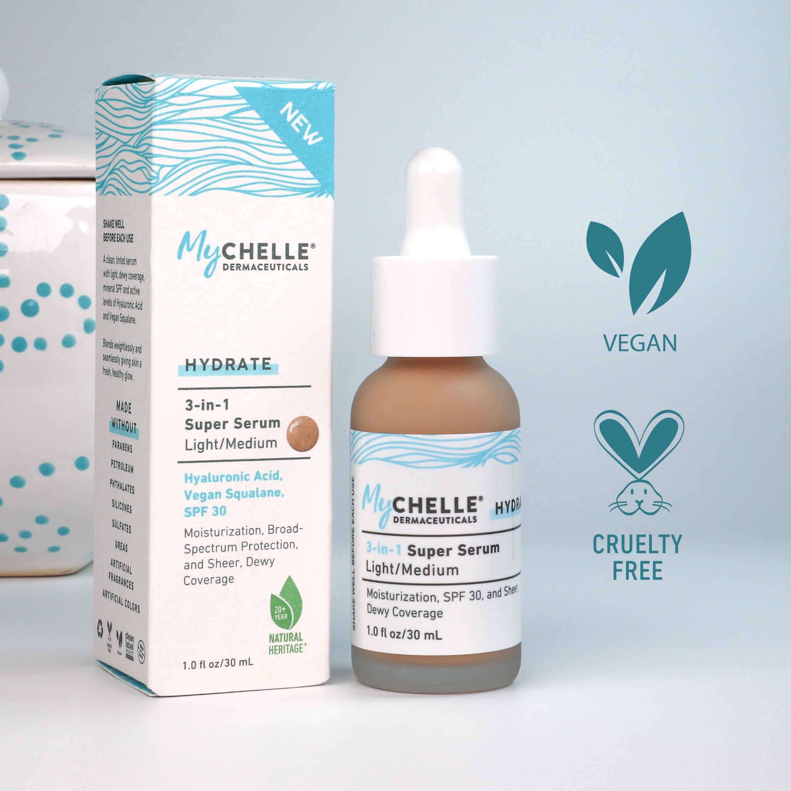 MyCHELLE Light 3-in-1 Super Serum, 1 oz