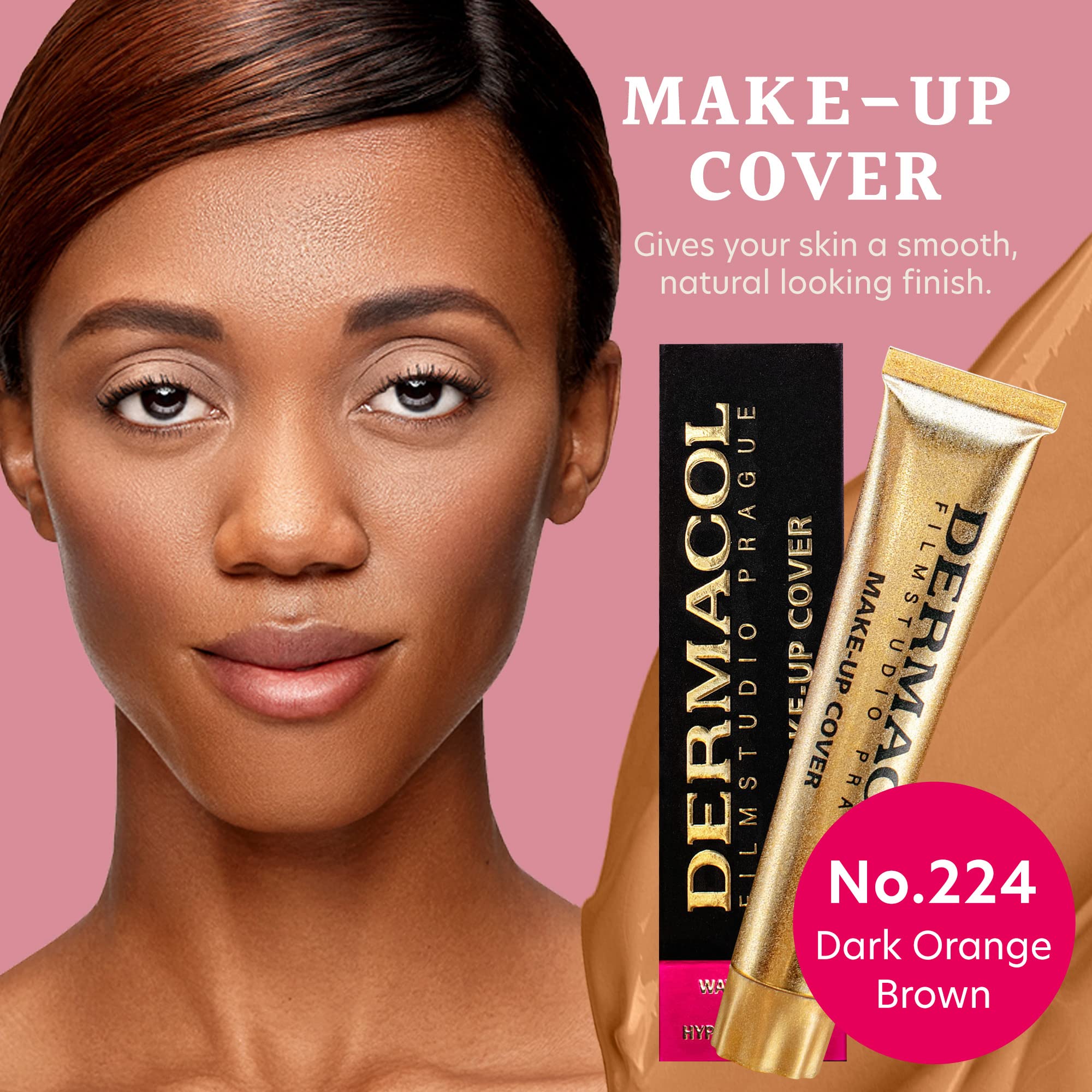Dermacol - Full Coverage Foundation, Liquid Makeup Matte Foundation With Spf 30, Waterproof Foundation For Oily Skin, Acne, & Un
