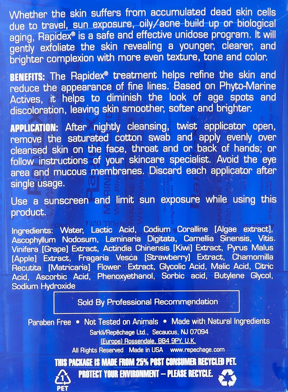 Repechage Rapidex Marine Exfoliator - Natural Facial Exfoliating Scrub with Glycolic & Alpha Hydroxy Acids - Deep Pore Cleansing