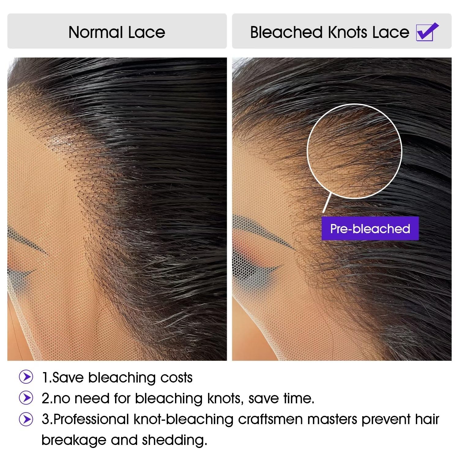 Lemoda 13X6 Full Lace Frontal Virgin Human Hair Wigs Pre-Bleached Knots Body Wave 12A 13X6 Hd Transparent Lace Front Wig Invisib