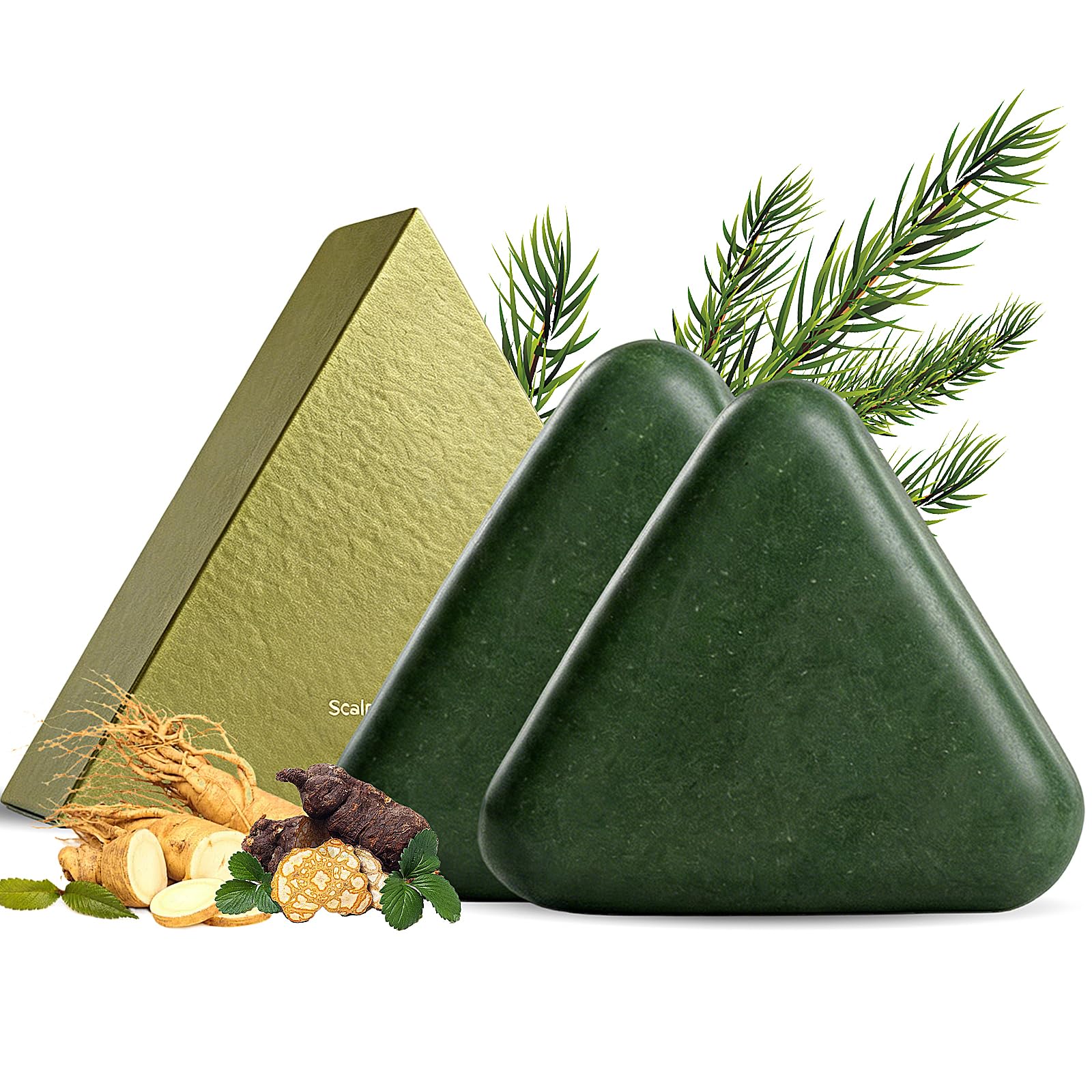 2Pcs Korean Scalp Revival Bar, Deep Hydrating Scalp & Oil Control Care