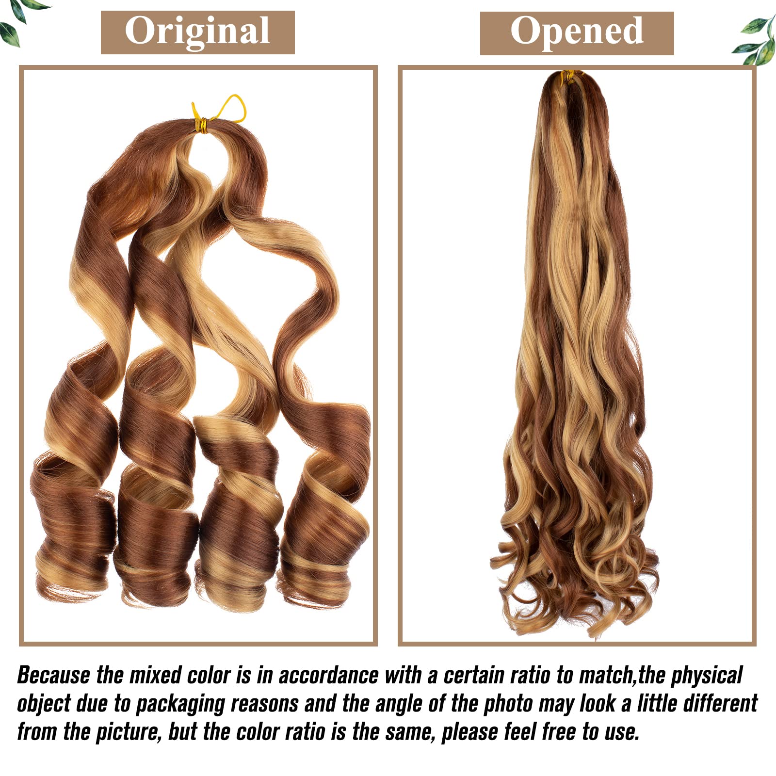 COOKOO 9 Pack 18 Inch Pre Stretched French Curly Braiding Hair for Goddess Box Braids Mix Two Tone Loose Curly Braids Spanish Cu
