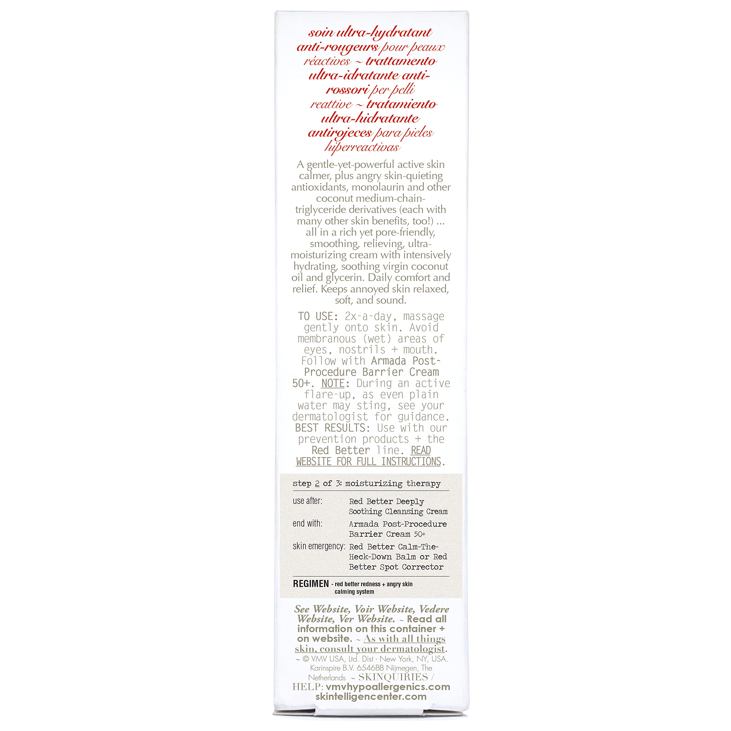 VMV Hypoallergenics Red Better Daily Therapy Moisturizer 120ml