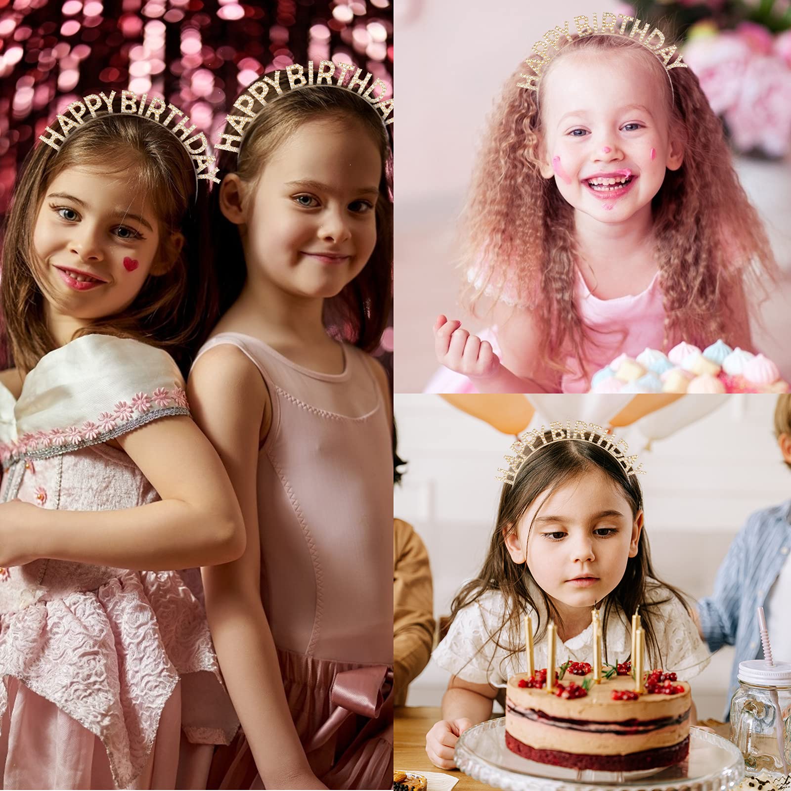 CIEHER Birthday Tiara,Birthday Headband for Women Girls,Queen Crown,Birthday Girl,Tiaras and Crowns for Women,Crown for Girls,Ha