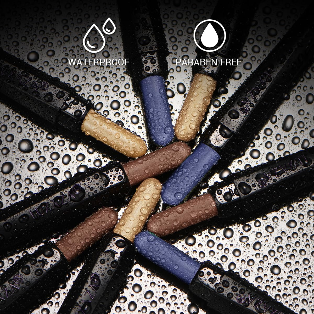 Luxaza 3Pcs Eyeshadow Stick,Pro Longwear Matte Eye Shadow Sticks Pencil Crayon-Denim