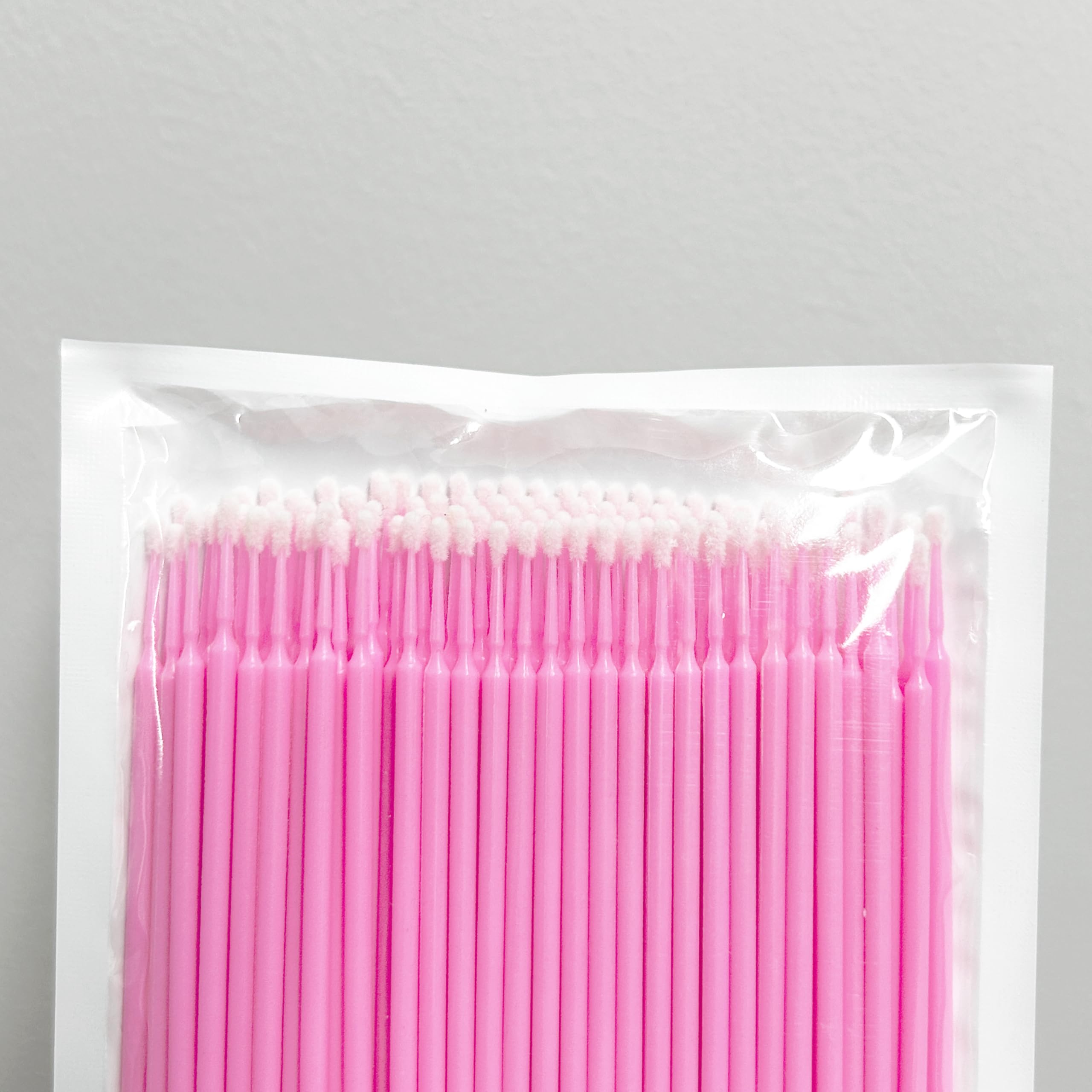 i-Laesh 200Pcs Medium Tip Micro Brushes - Microswabs for Eyelash Extensions - Microbrush Applicators Brush - Cotton Swabs Qtips