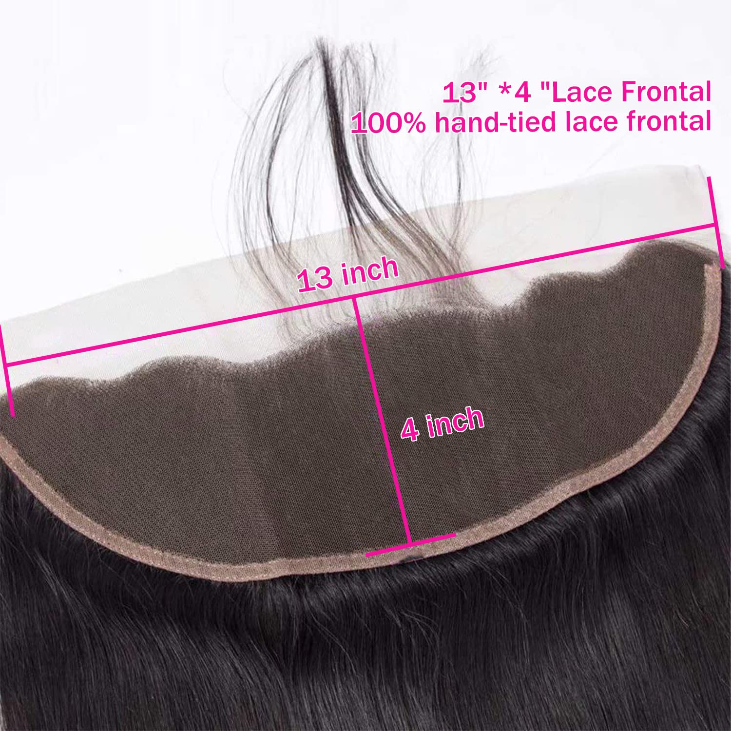 Selina Lace Closure 13X4 Lace Frontal Closure Body Wave Transparent Lace Frontal Closure Brazilian Body Wave Human Hair Frontal