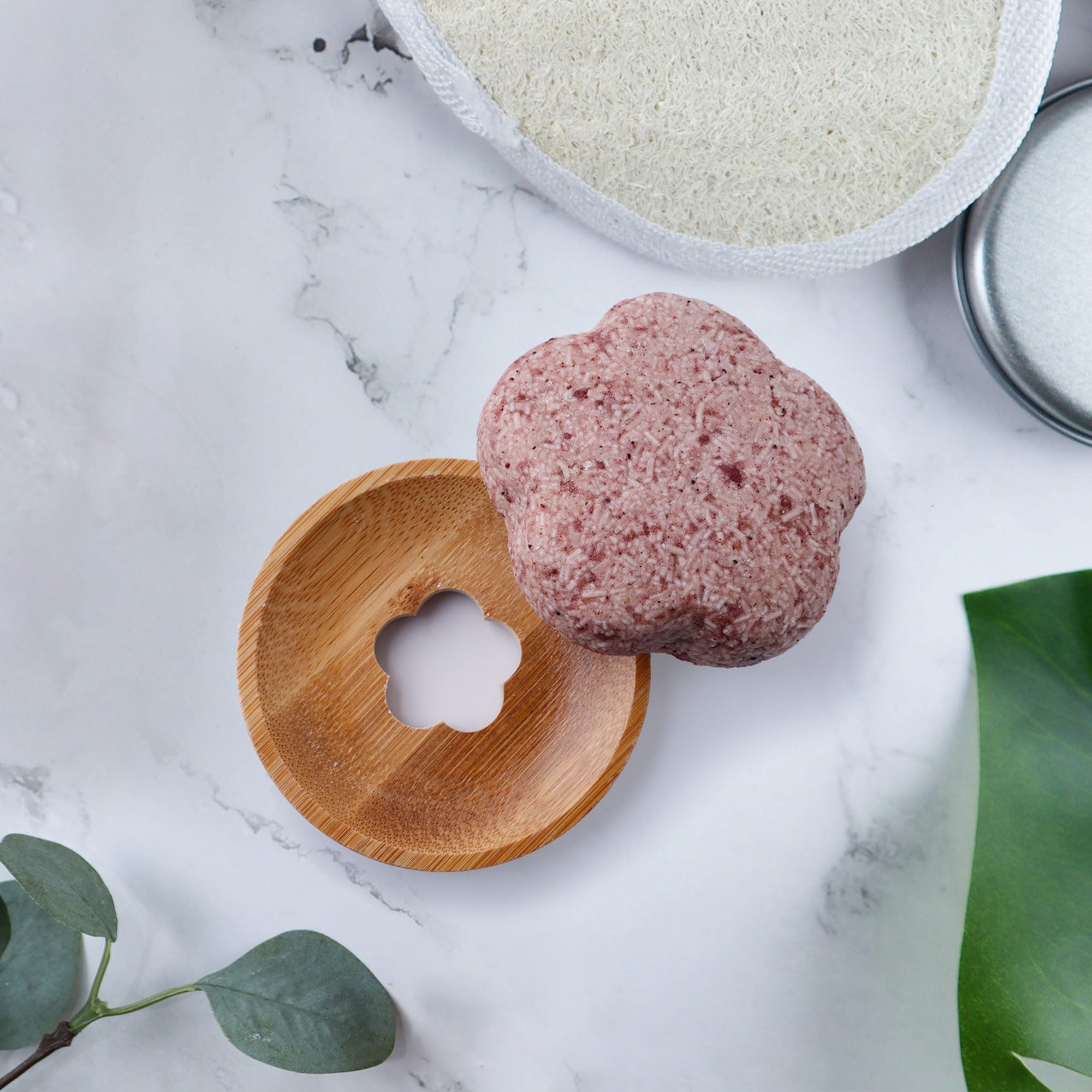 Leafinty Shampoo Bars for Hair Growth, Solid Shampoo Bar for Dry & Damaged Hair, Shampoo Bar with Holder, Deep Hydrating, Rebala